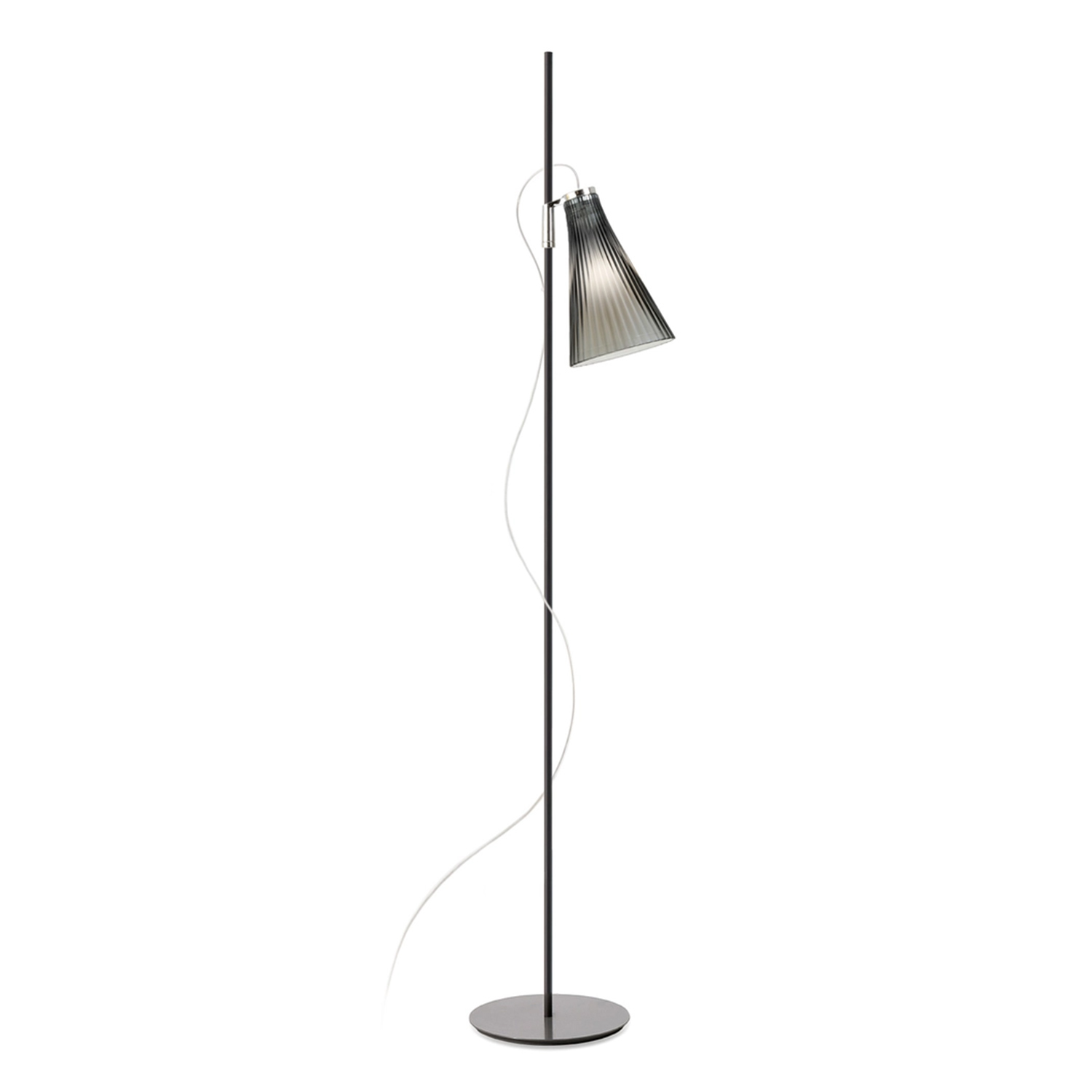 Kartell - K-Lux Bodenleuchte schwarz/rauchgrau