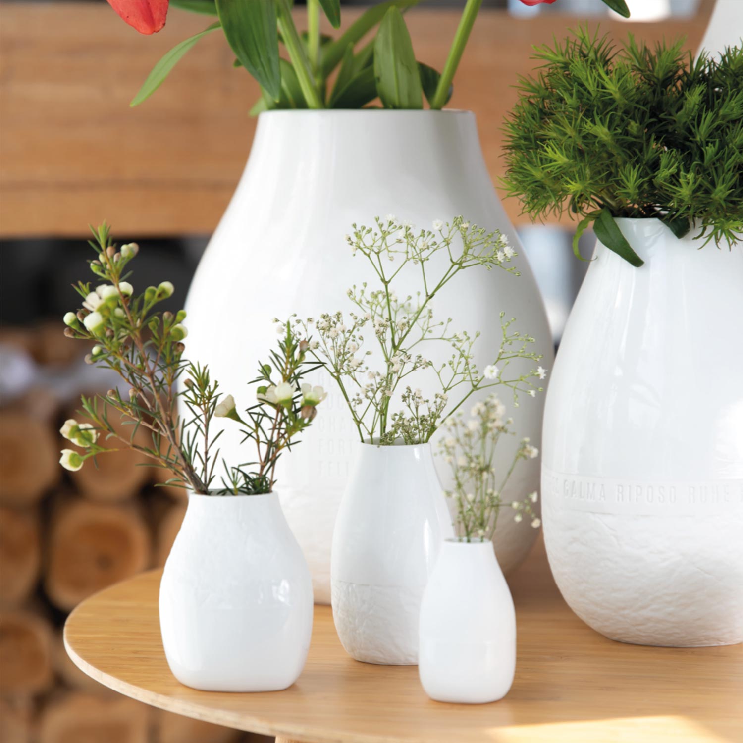 raeder freiform minivasen 3er set ambiente blumenschmuck 86106