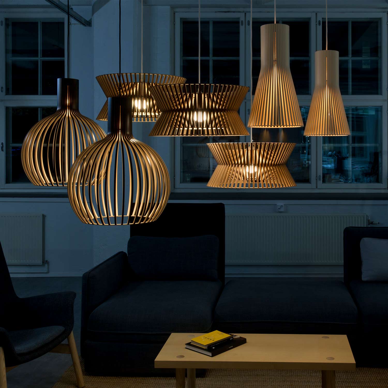 secto design pendelleuchten beleuchtet 72180