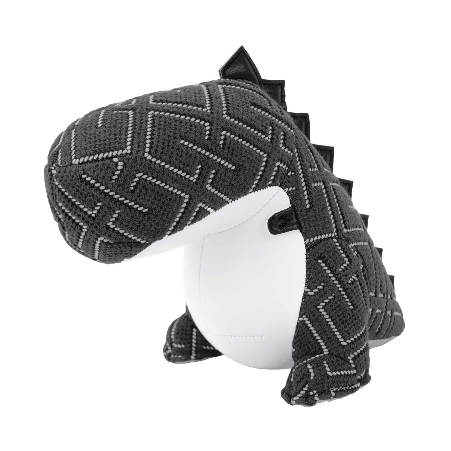 Züny - Buchstütze Dinosaurier Bobo (Kvadrat Grid) dunkelgrau