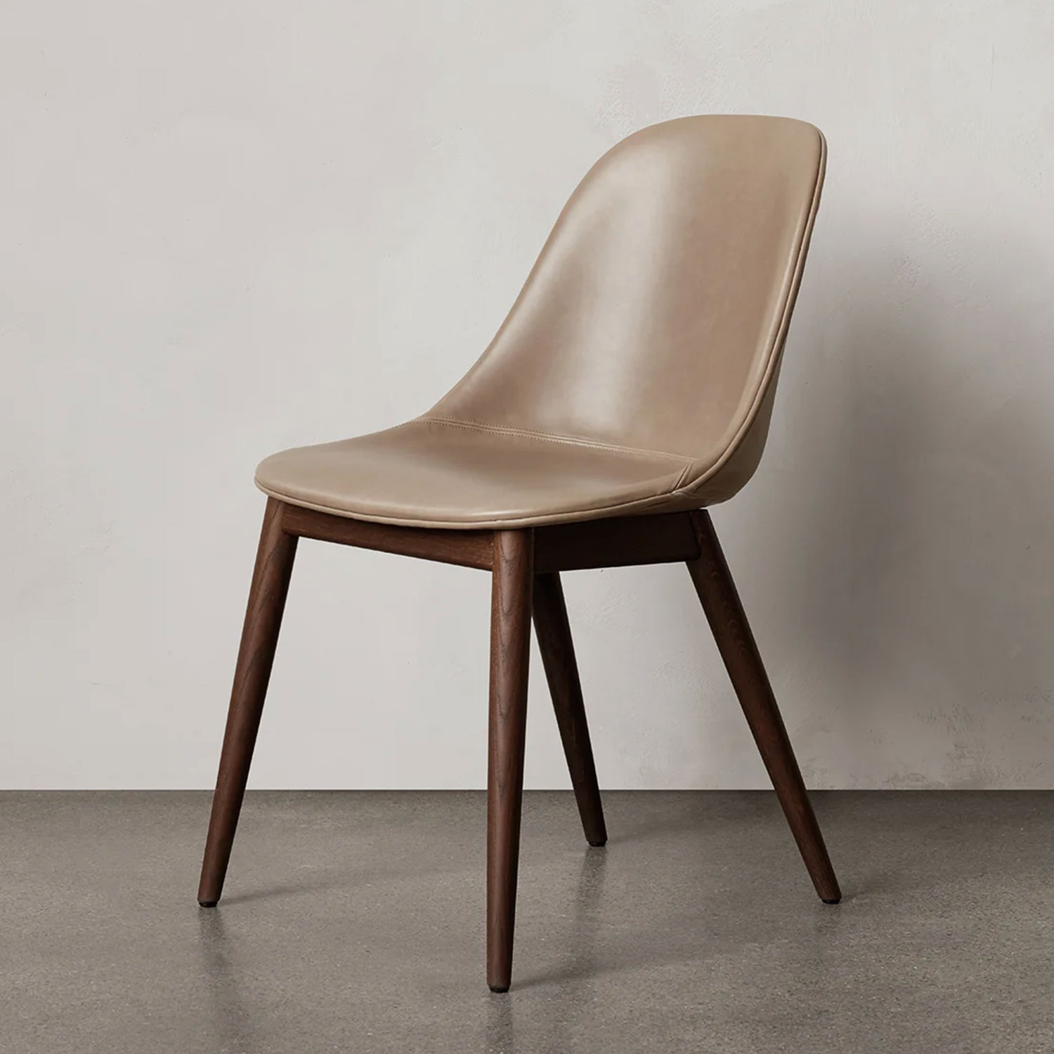 Audo - Harbour Holz/gepolstert niedrig Dark Oak/Fiord