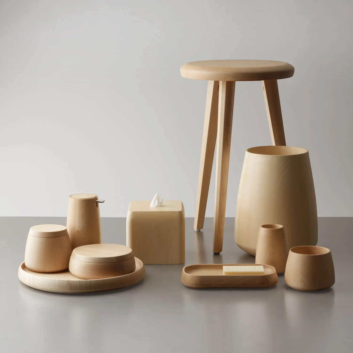 Decor Walther - ONYO DMD M Dose mit Deckel esche dunkel