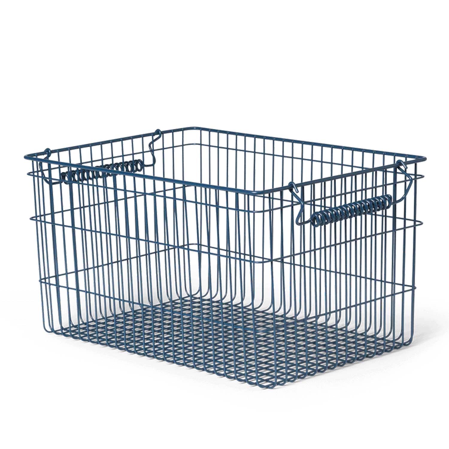 ferm LIVING Cala Stackable Basket Stapelbarer Netzkorb Dark Blue 1104269879 104275