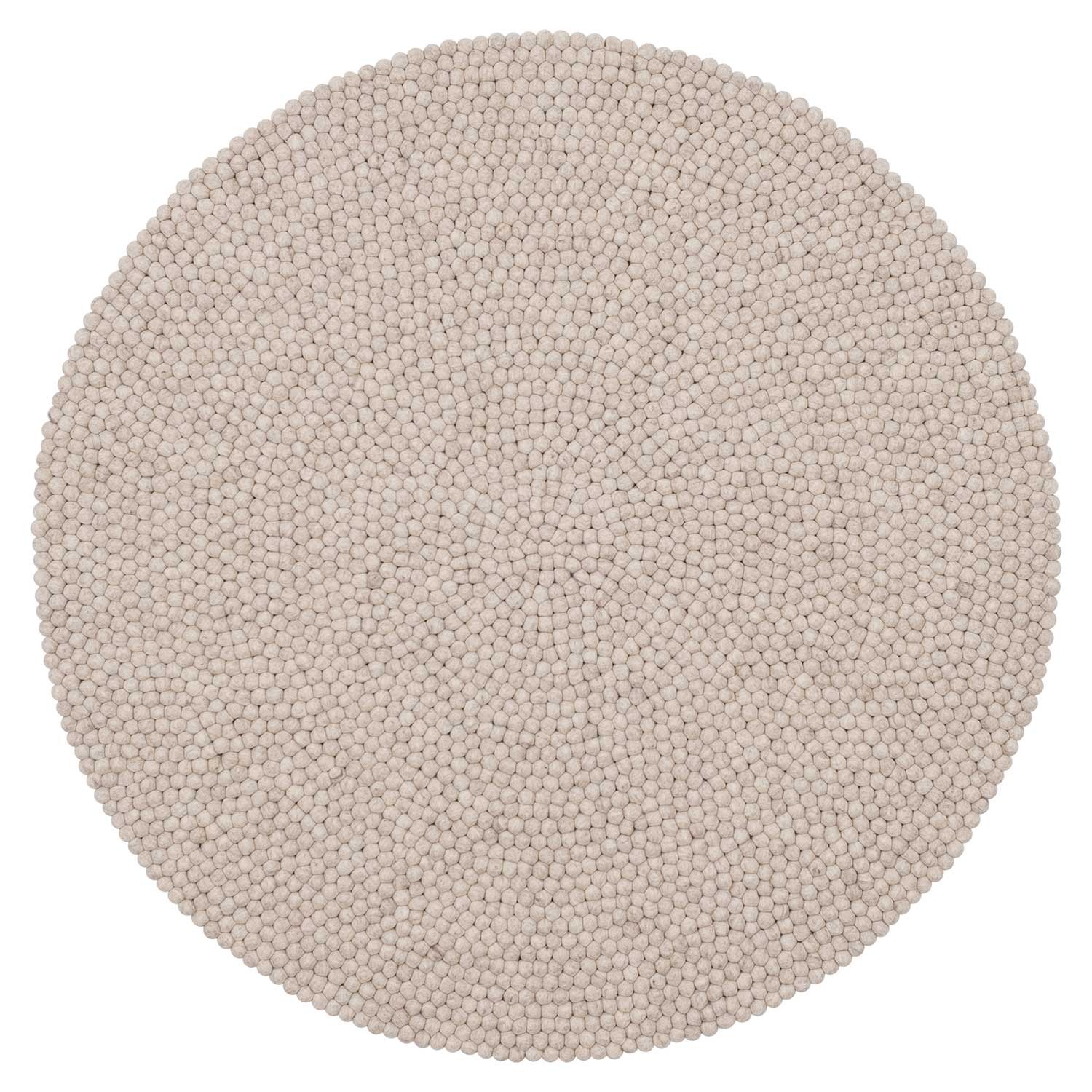 myfelt - Béla Filzkugelteppich rund 120 cm