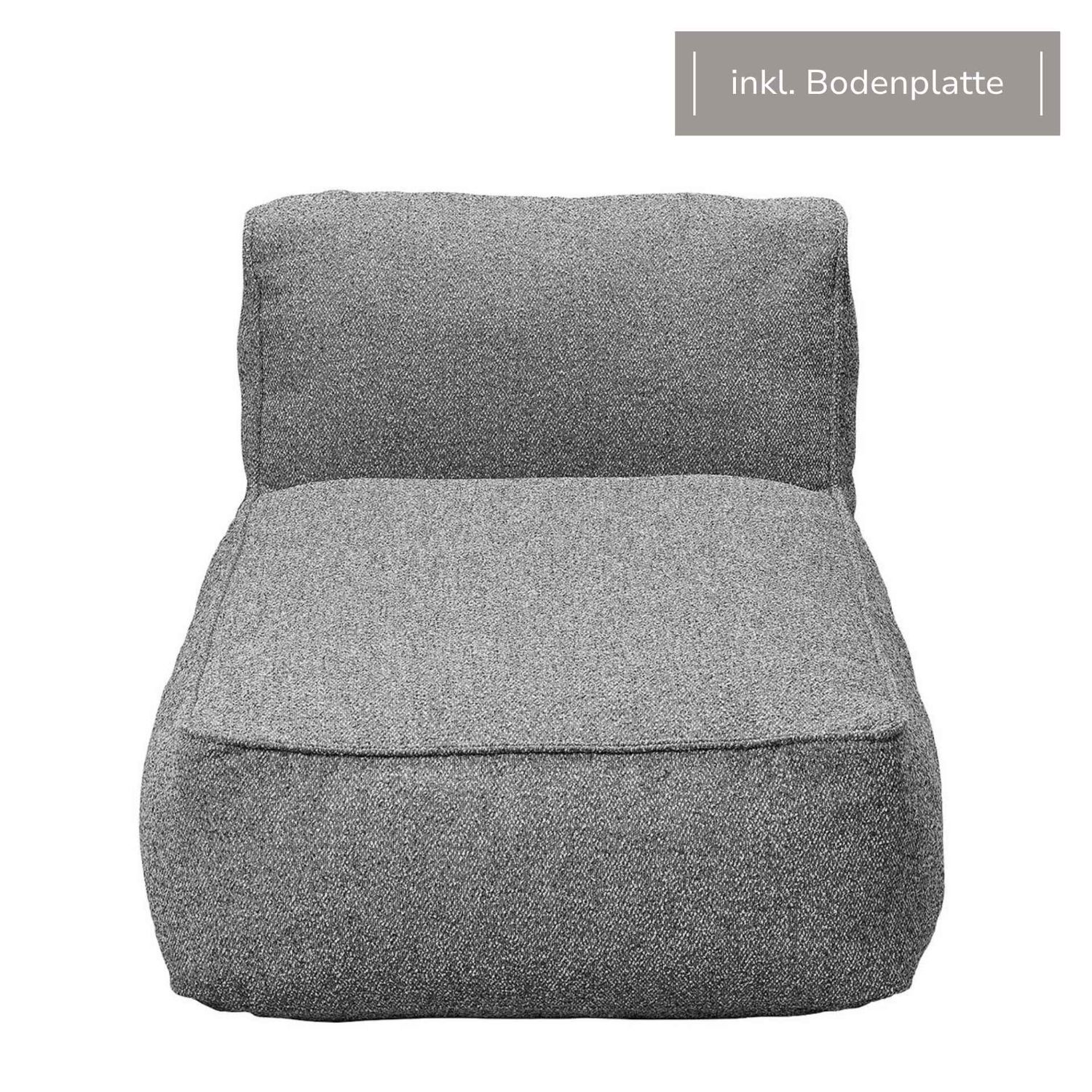 blomus - GROW Stone Bouclé Chaiselongue Modul 4 +Bodenplatte