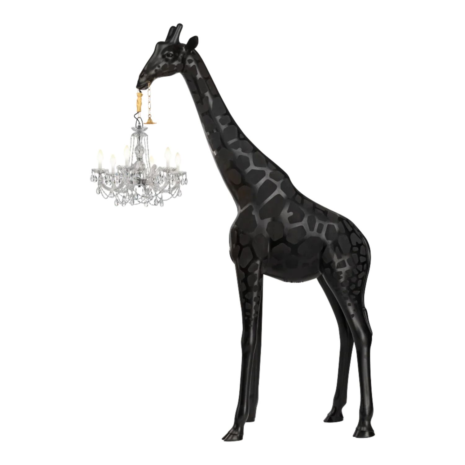 Qeeboo - Giraffe in Love M Outdoor schwarz