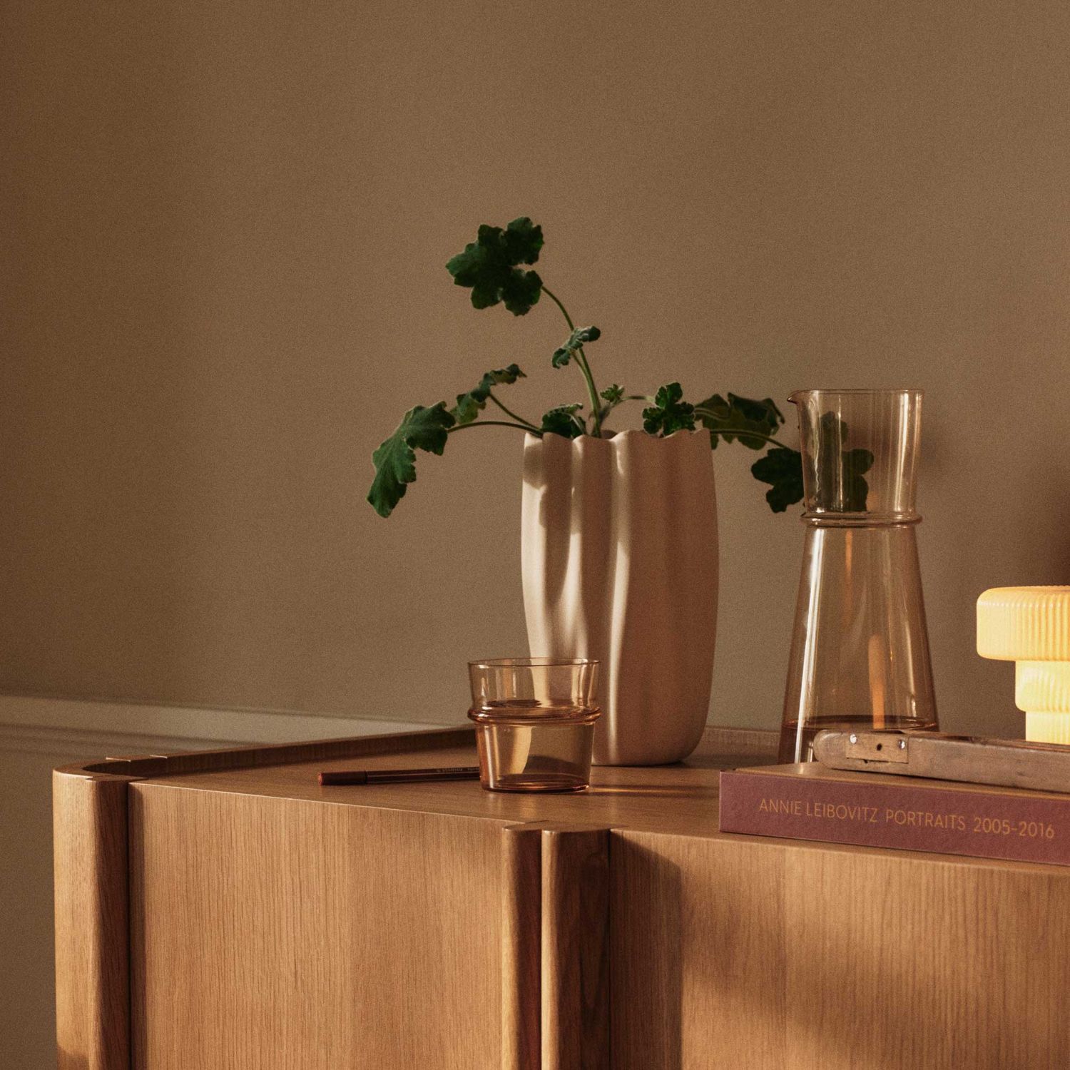 Ferm Living - Nium Vase H 23 cm off-white