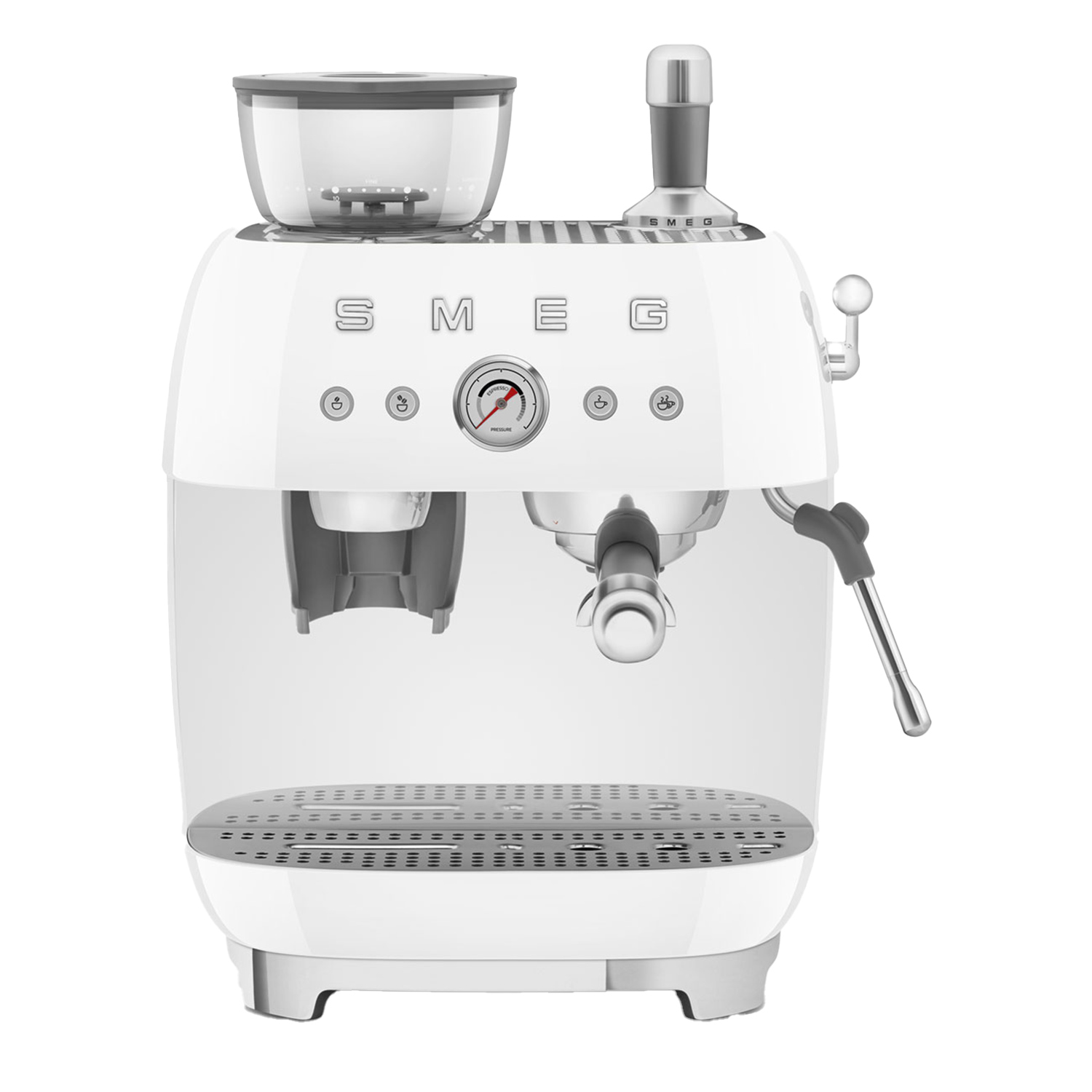 smeg egf03 siebtraeger espressomaschine weiss 95357