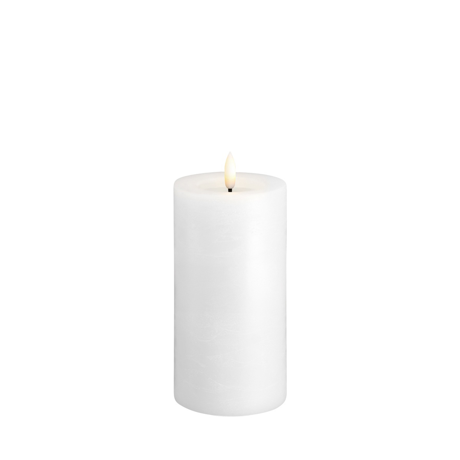 Moods&More - LED-Stumpenkerze Ø74x150mm classic white