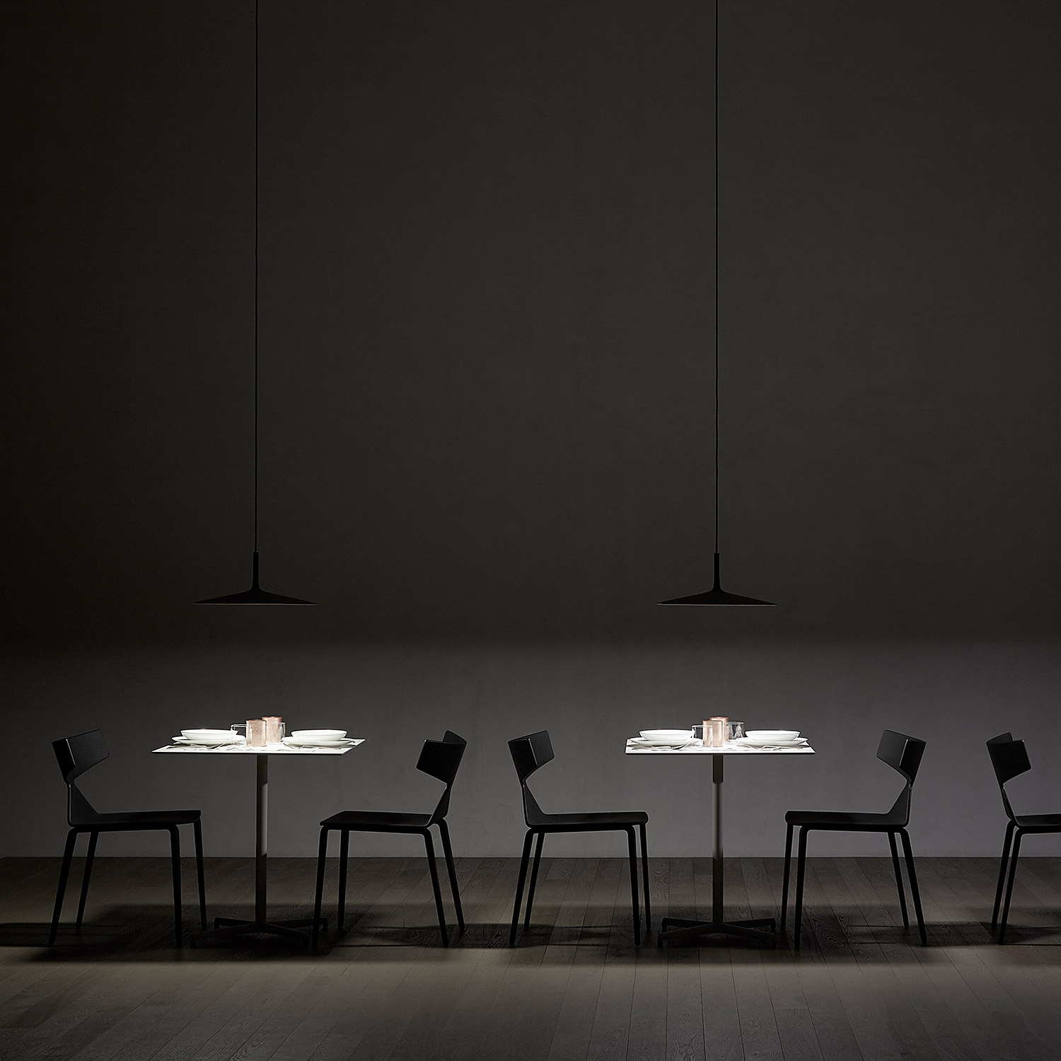 foscarini aplomb large schwarz tische 63491