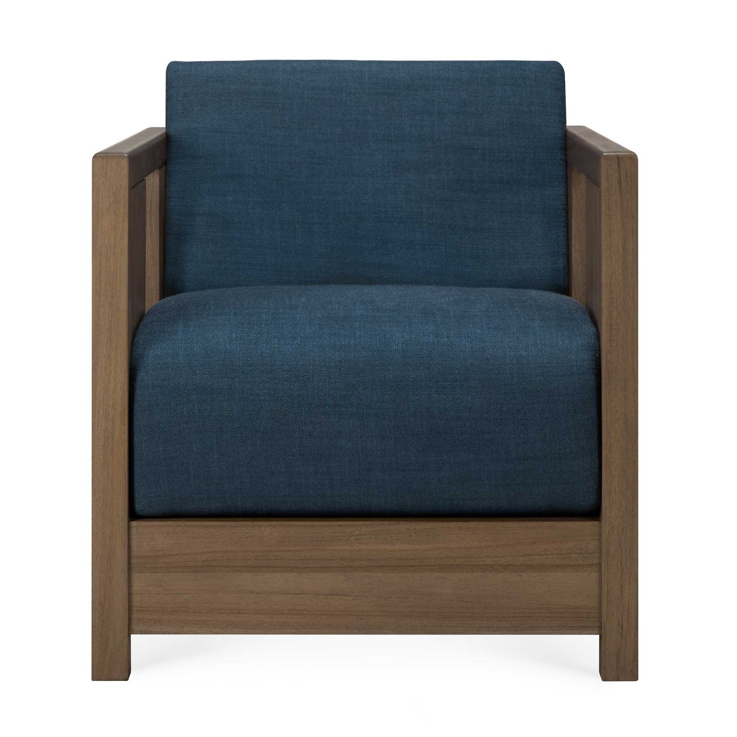 Ethnicraft - Roan Loungesessel teak / Ink Stoff
