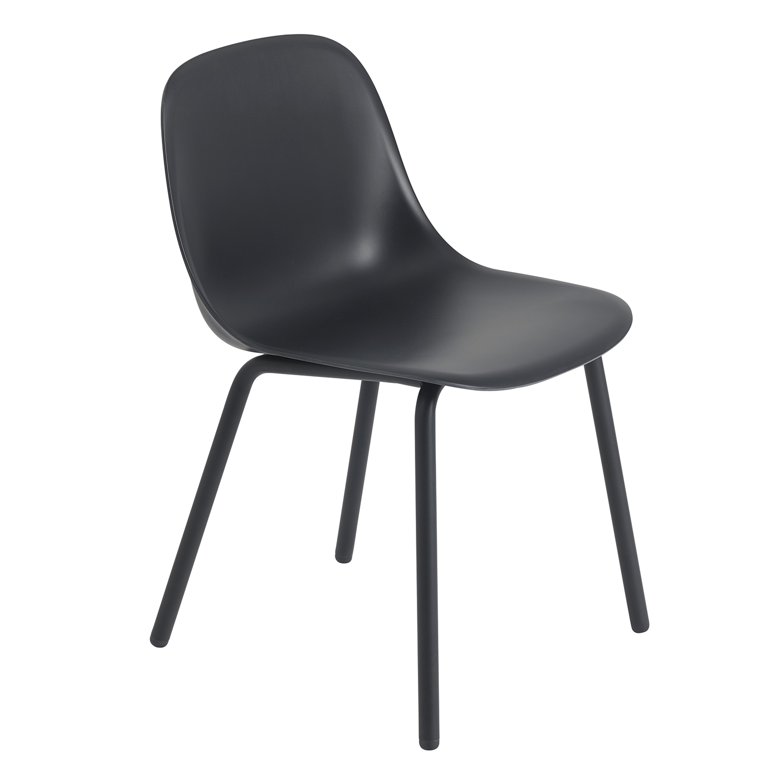 muuto Fiber outdoorstuhl schwarz 98447