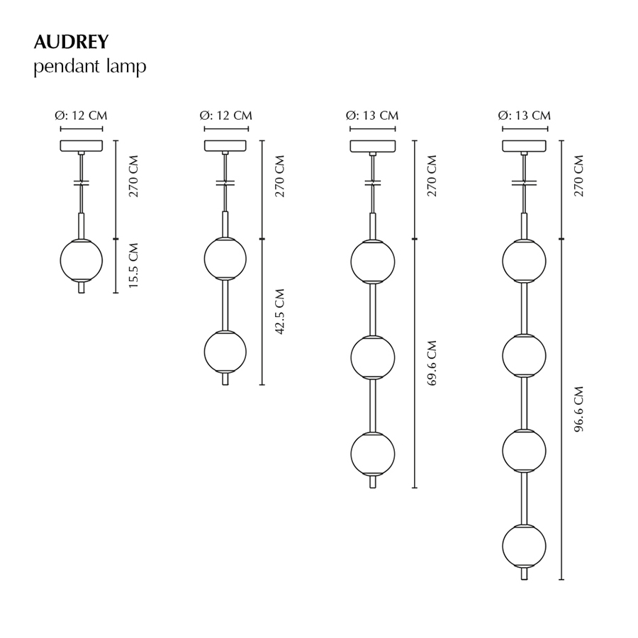 UMAGE - Audrey Pendelleuchte V2 stahl 3