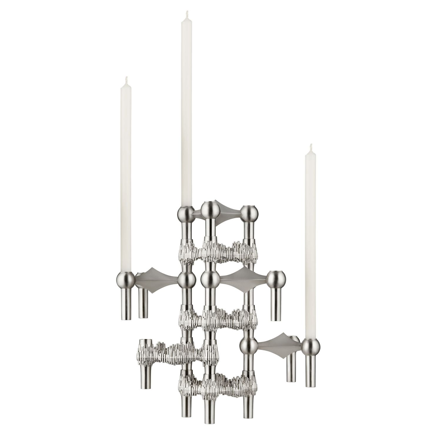 STOFF Nagel - Quist Kerzenhalter chrom 3er Set