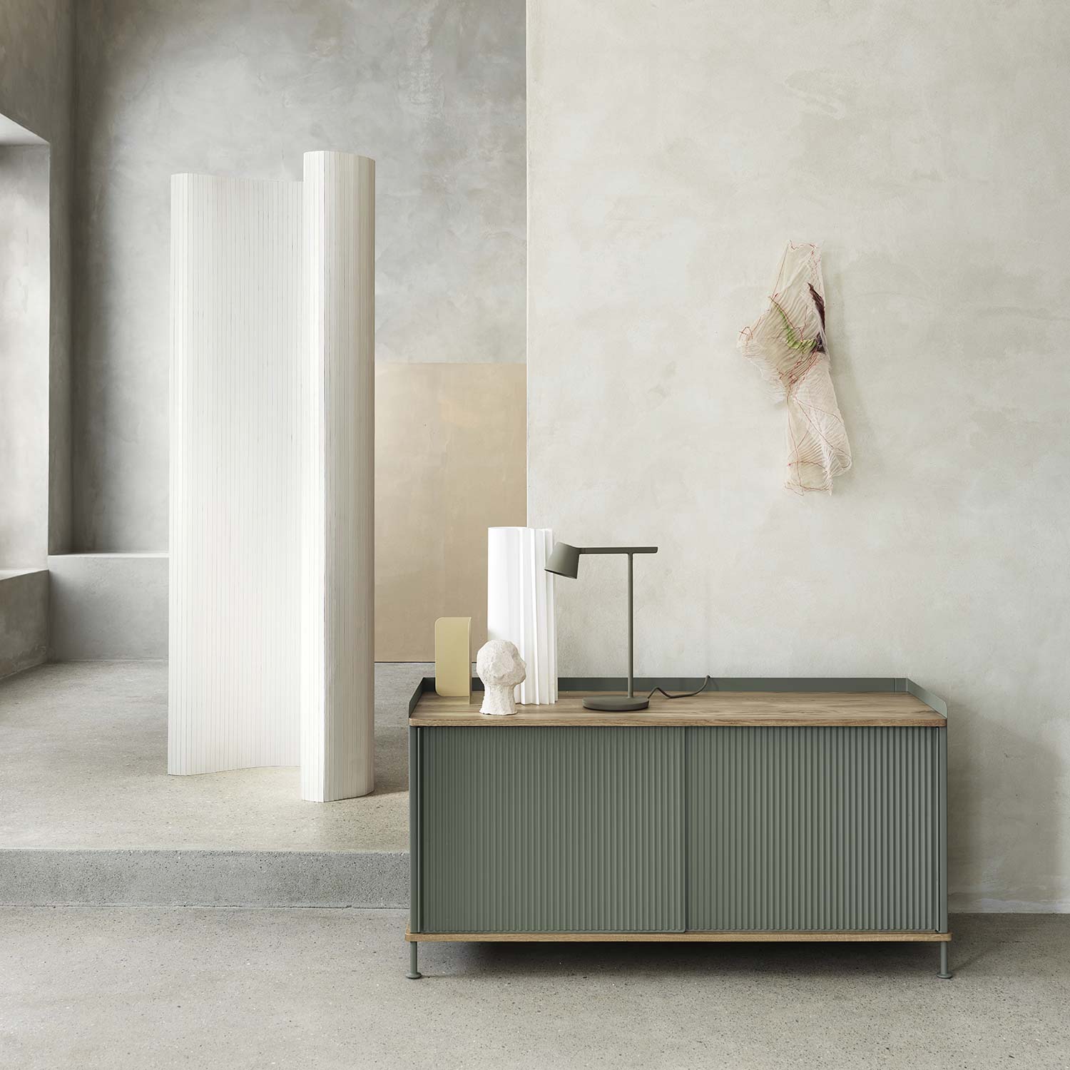 dusty green enfold sideboard 93696
