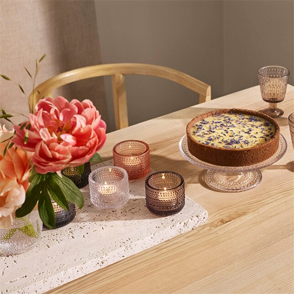 iittala Kastehelmi kuchenplatte 24cm klar mit kuchen 103687