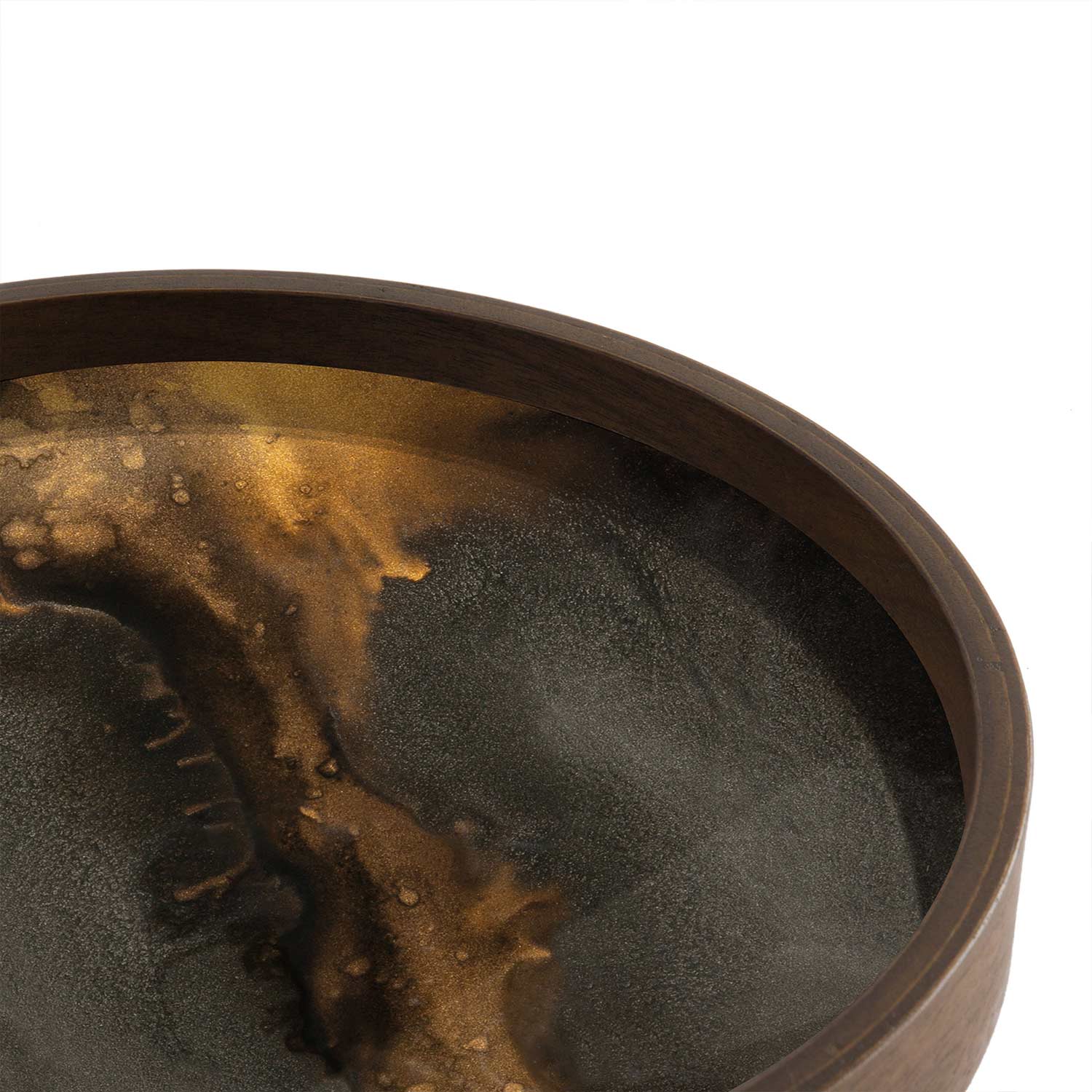 ethnicraft orgaic glastablett xs rund freisteller bronze close up 84916
