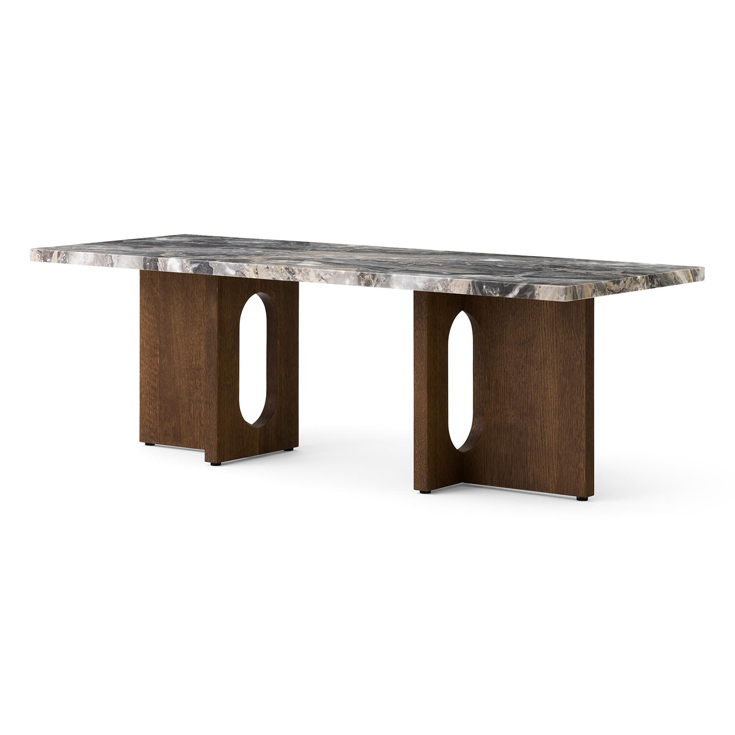 Audo - Androgyne Loungetisch Dark Oak/Grey Galaxy Marble