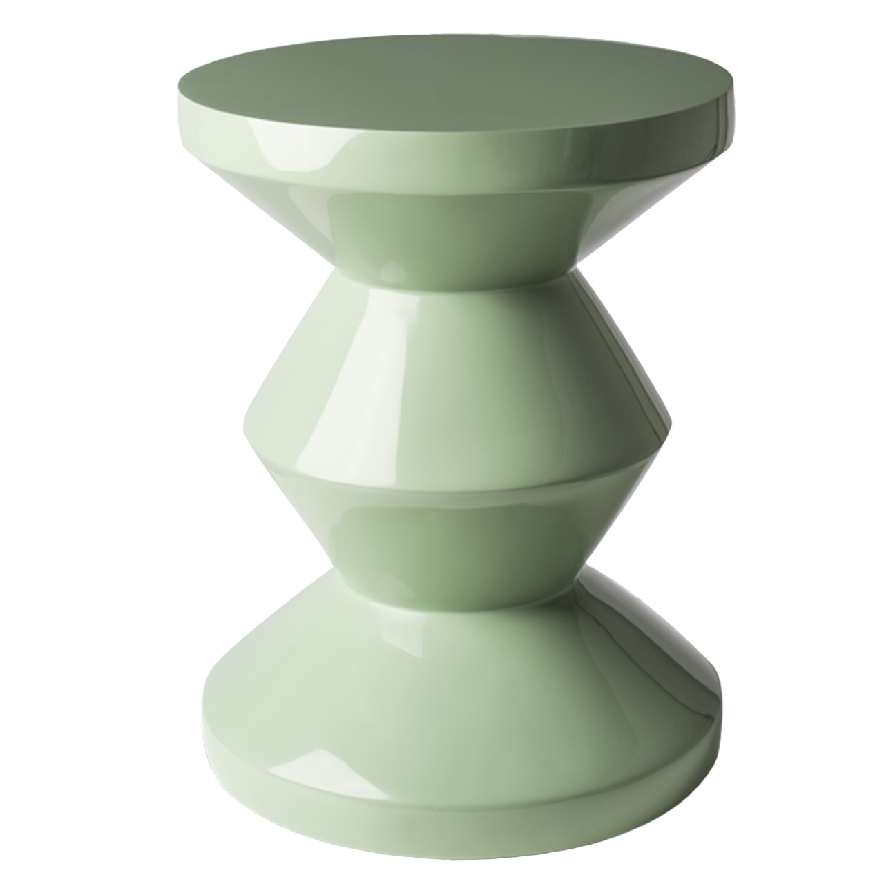 pols potten zig zag hocker olivgruen 95840