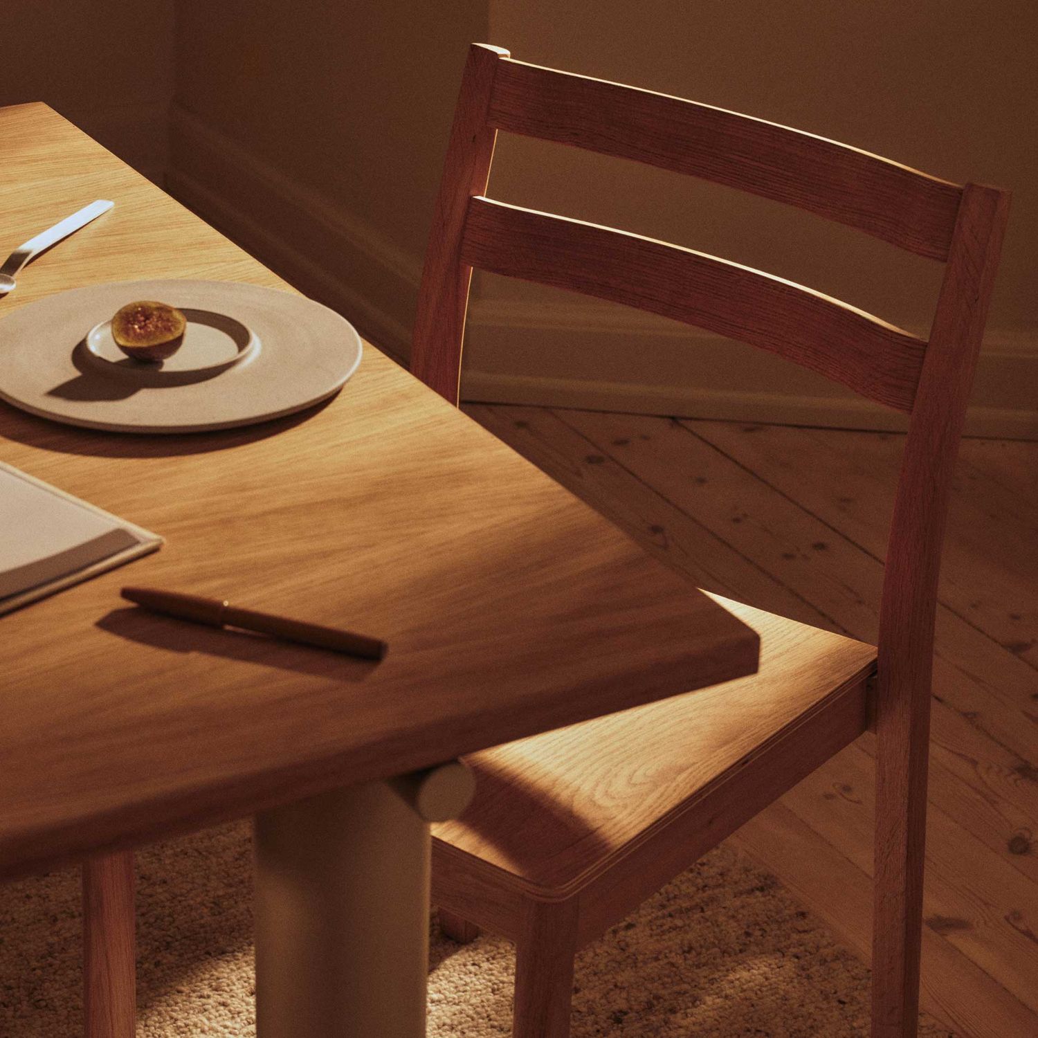 Ferm Living - Atura Tisch 160x90 Chocolate/Eiche