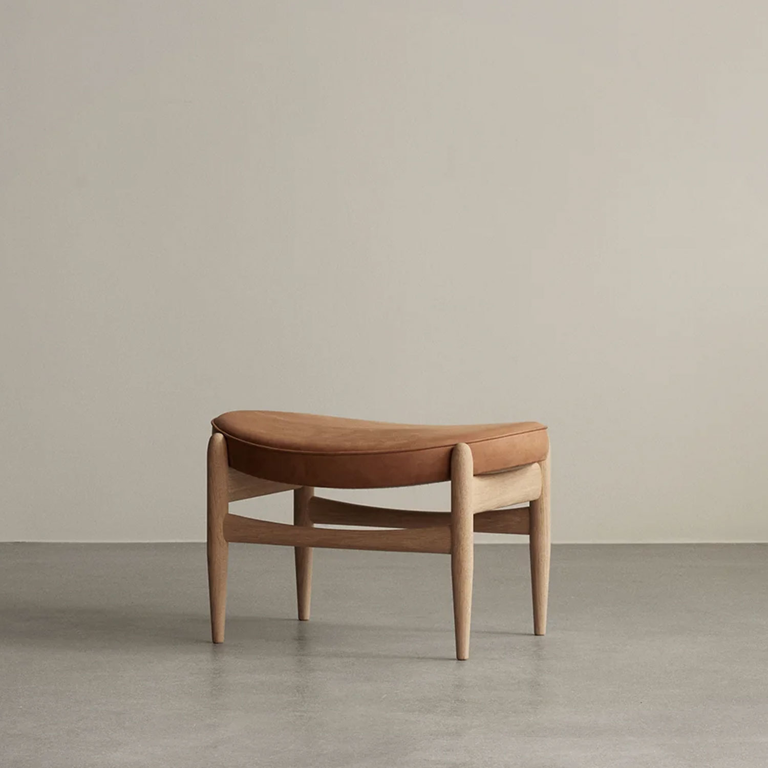 Audo - Elizabeth Fußteil Natural Oak/beige