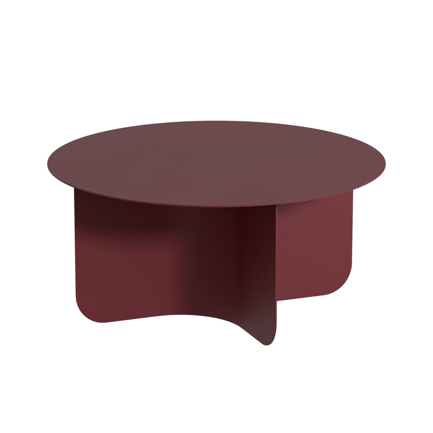 Metallbude - Miro Couchtisch red wine 65 cm