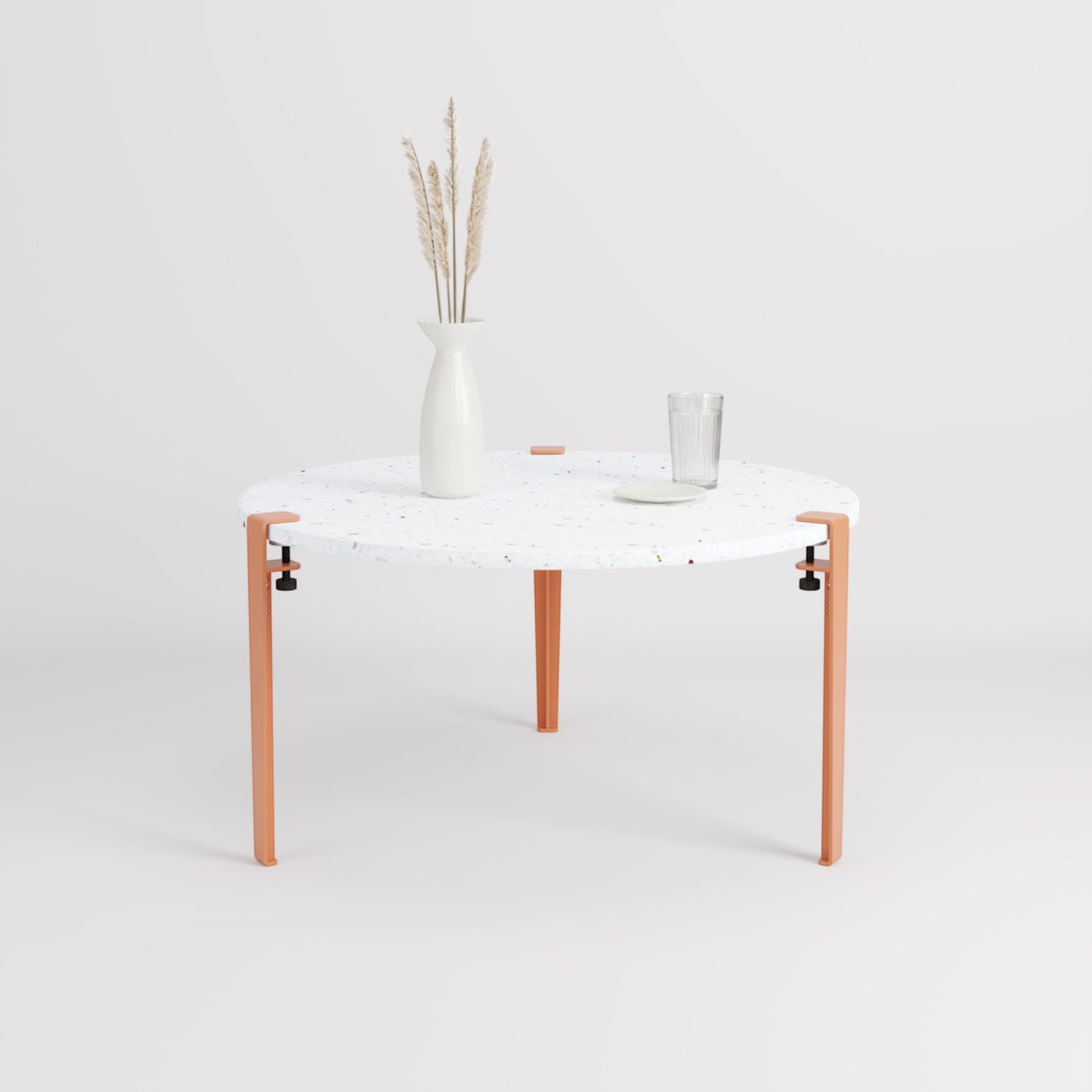 Tiptoe - Couchtisch Ø 80 cm Venezia tangerinenrot