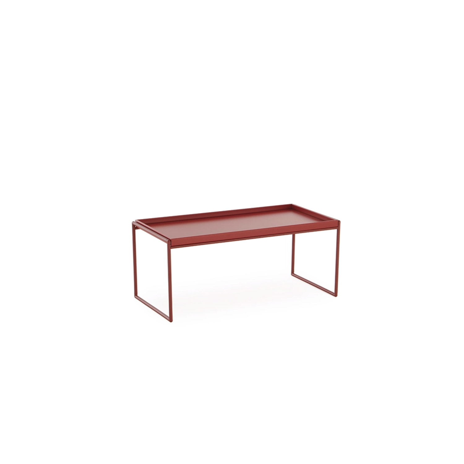 Kartell - Trays Tisch lackiert 40x80 cm weinrot