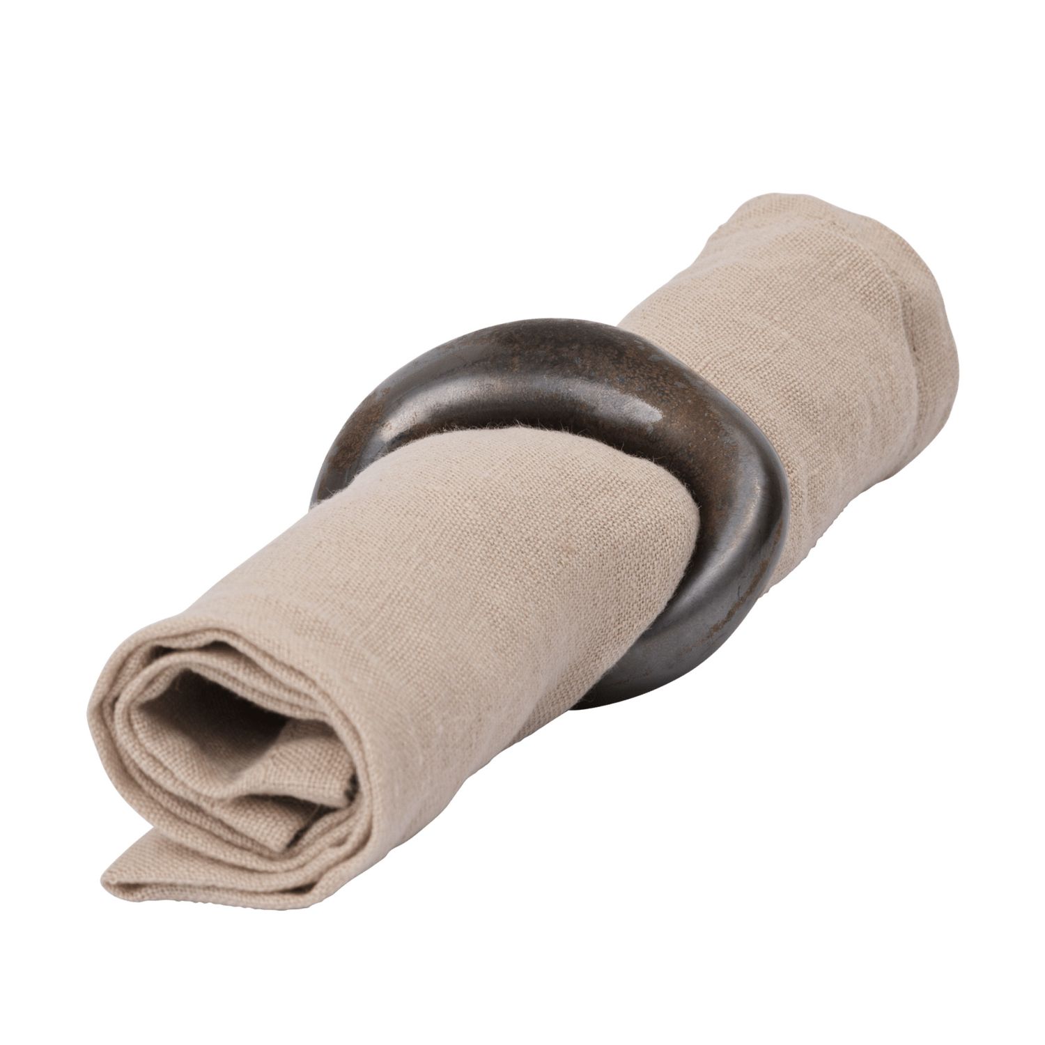 Ferm Living - Orrith Serviettenringe 4er Set rustic bronze