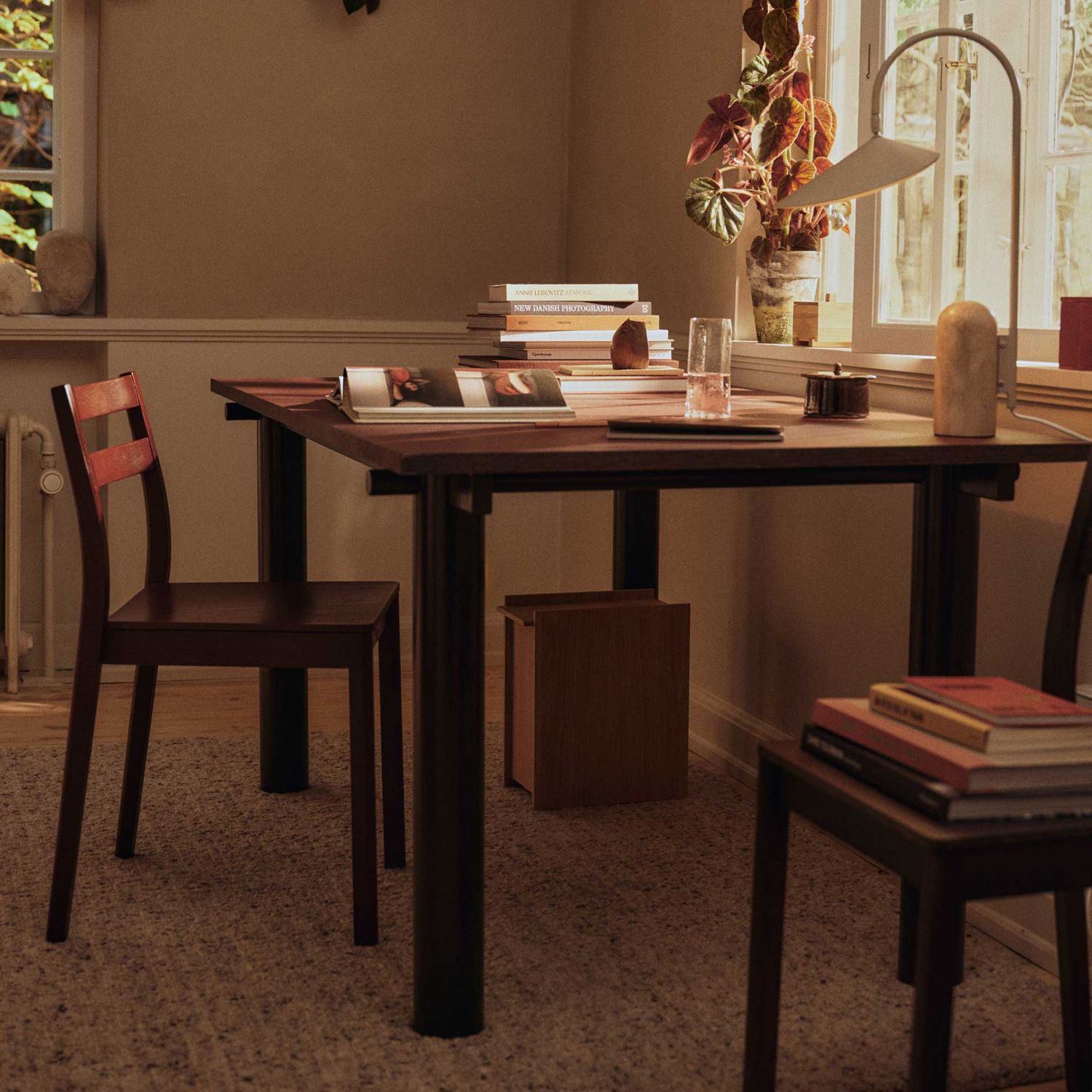 Ferm Living - Atura Tisch 160x90 Chocolate/Eiche