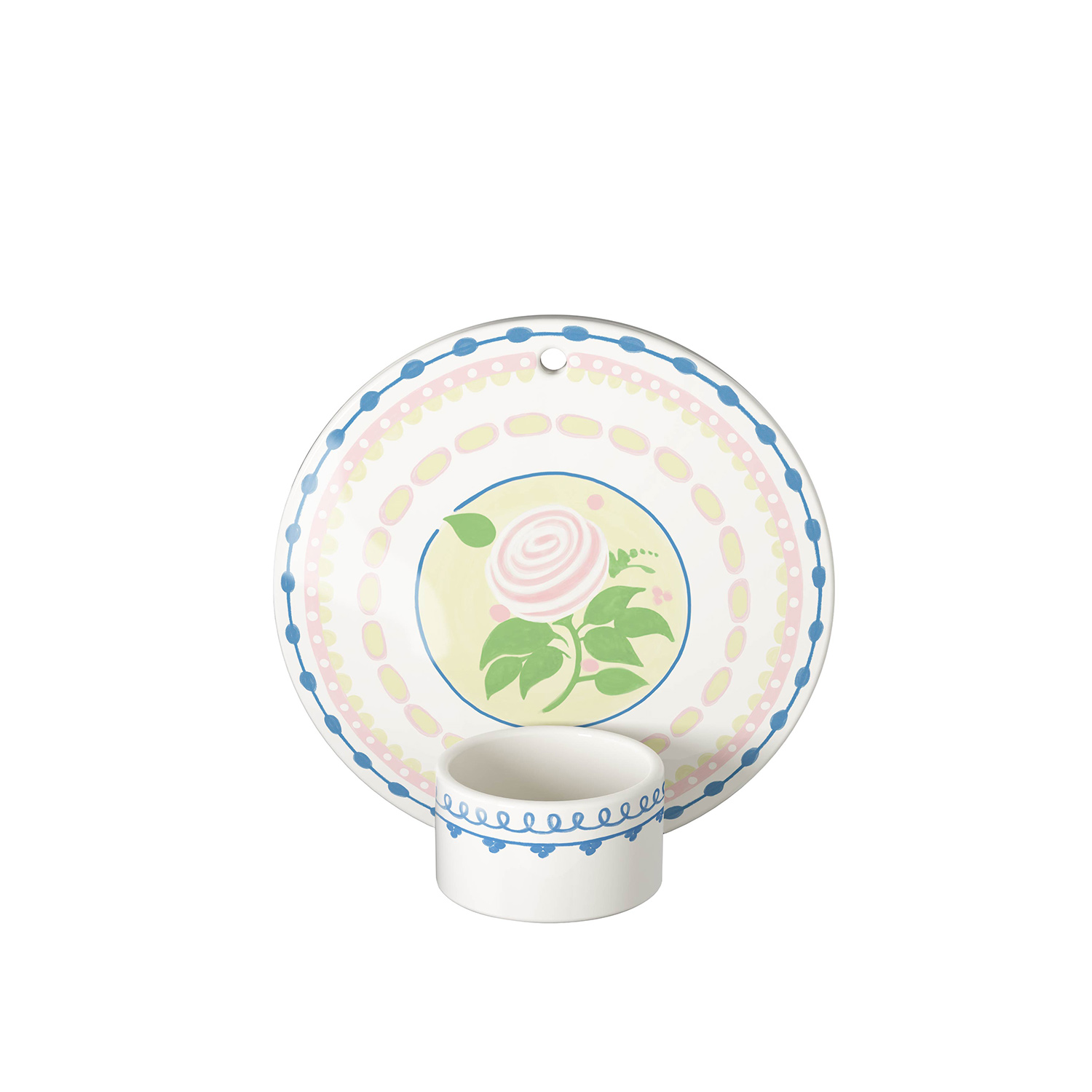 Björn Wiinblad - Dora Teelichthalter ⌀13 cm blaue rose