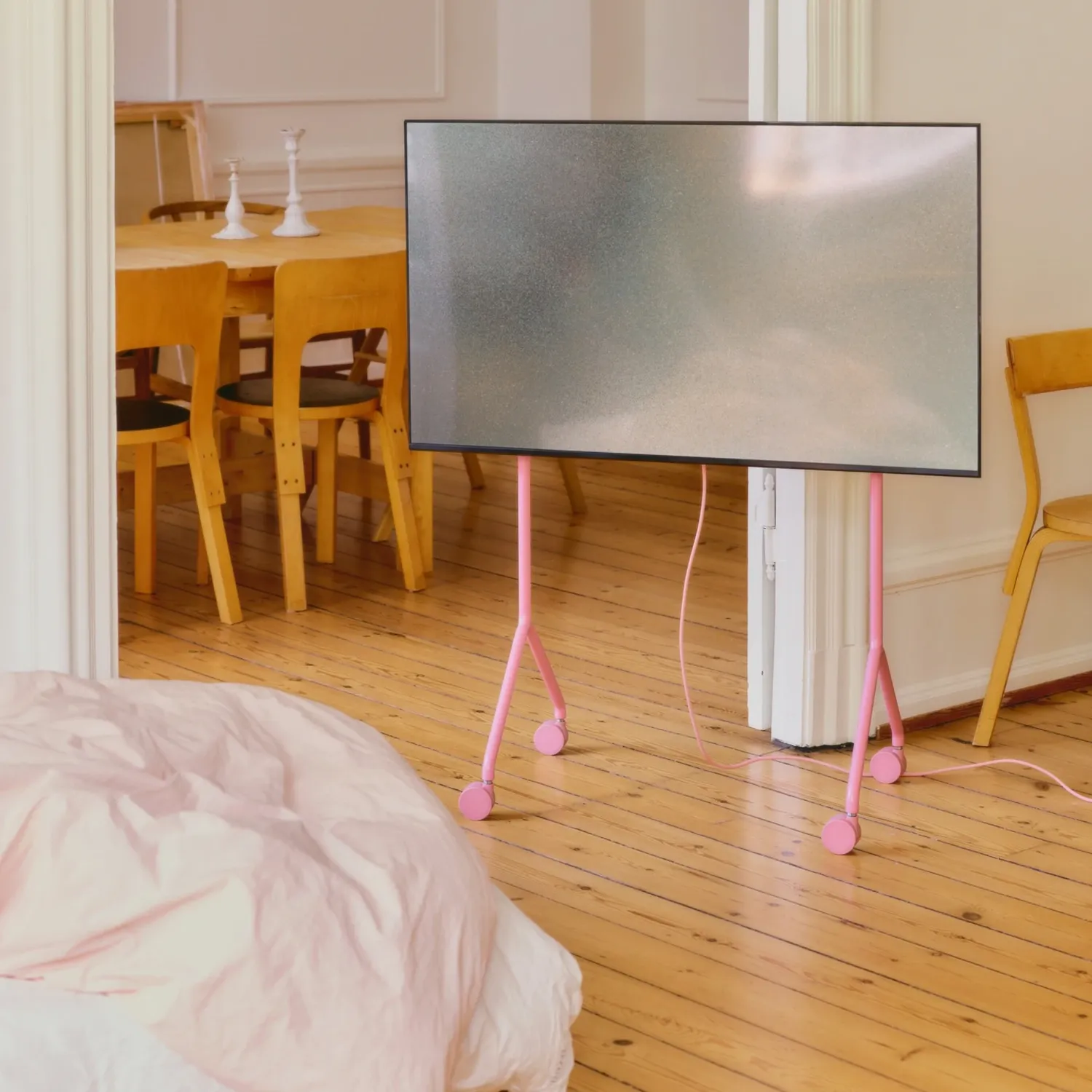 Pedestal - Moon Light TV-Ständer chrome