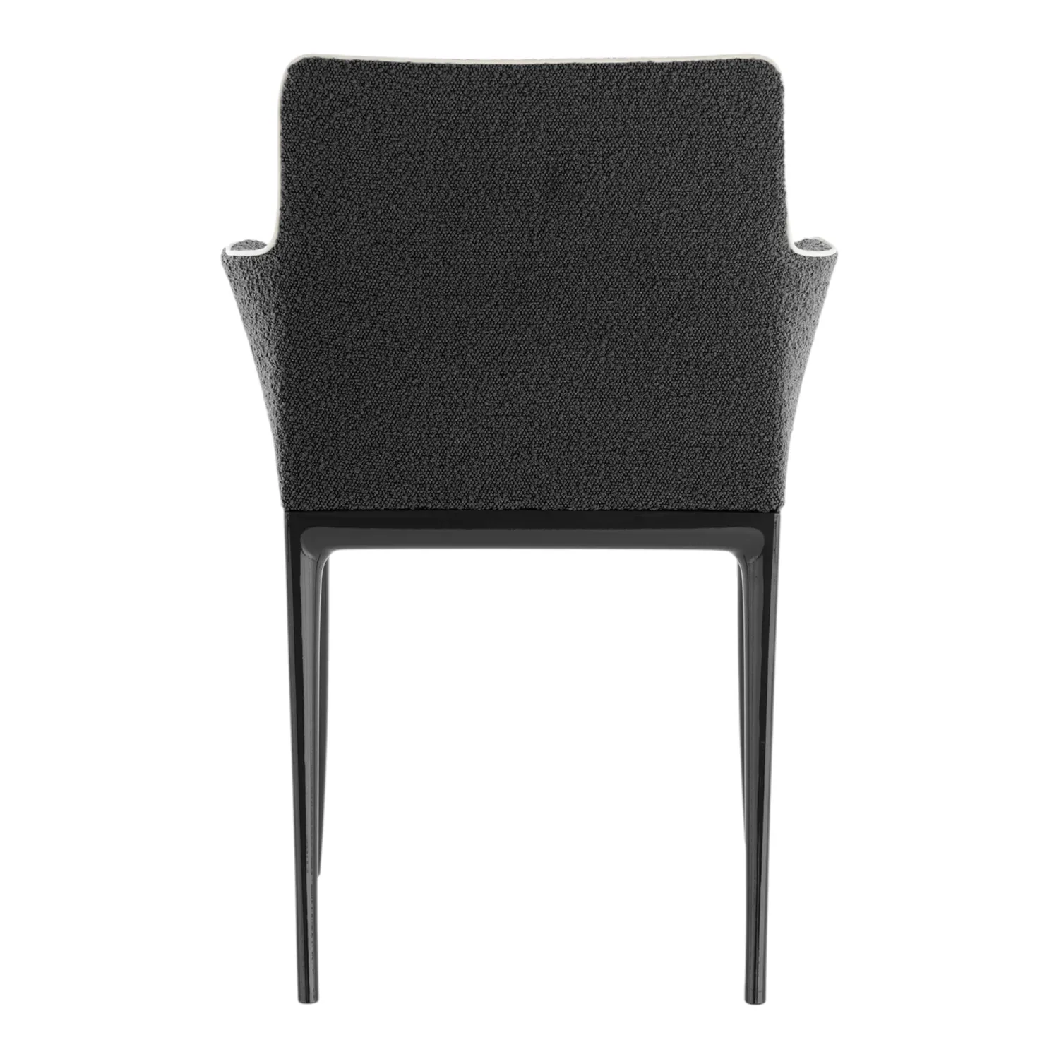 Kartell - Lillybet Kleiner Sessel Bouclè schwarz/weiß/grau