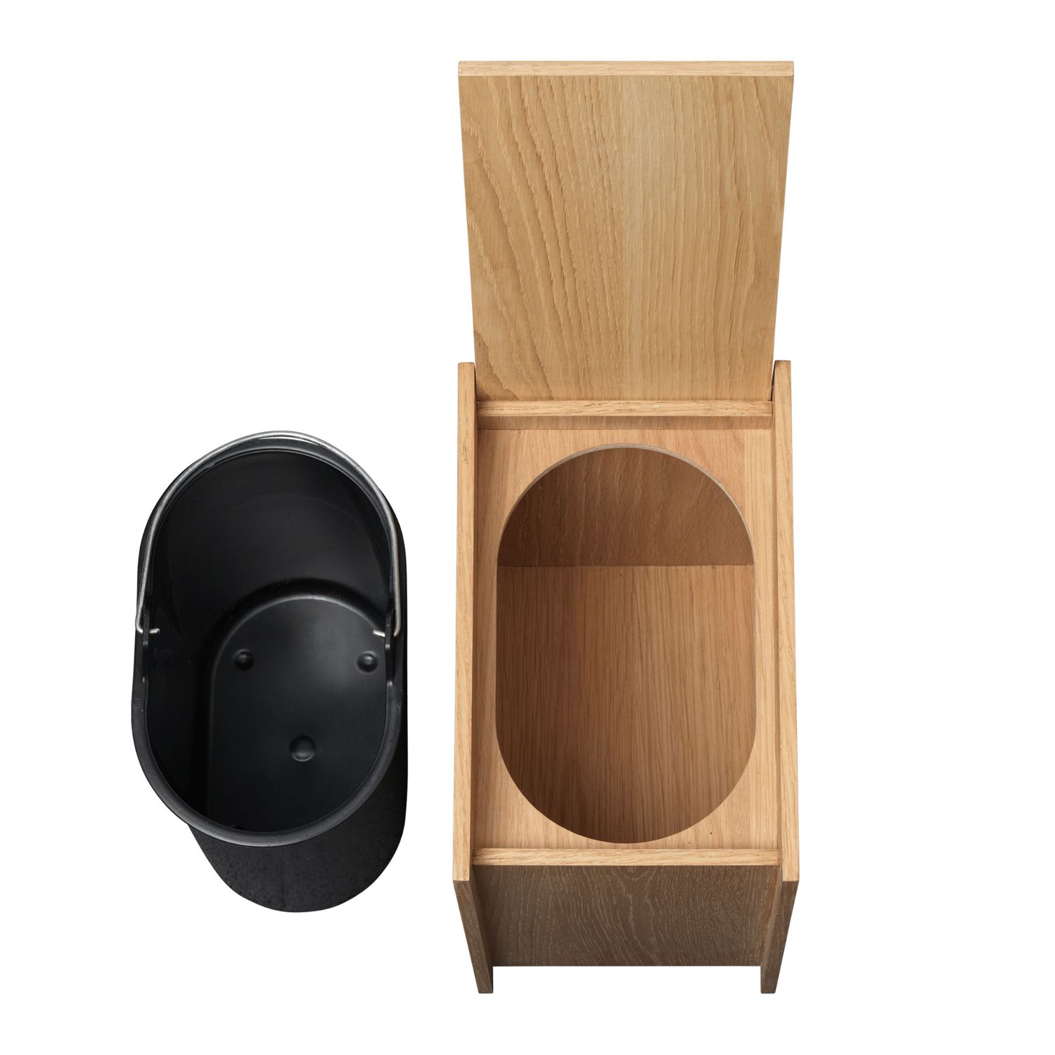 Ferm Living - Sama Holzeimer eiche H 35 cm