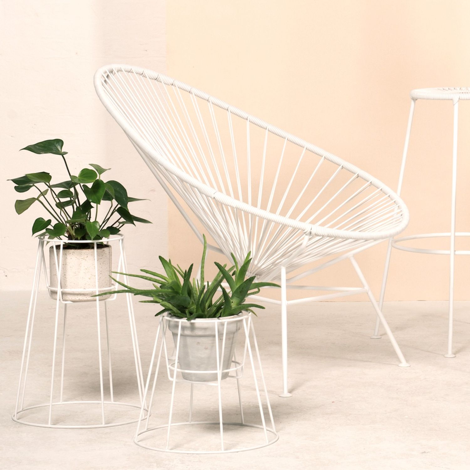 OK Design - Cibele Plant Stand Blumenständer small weiß