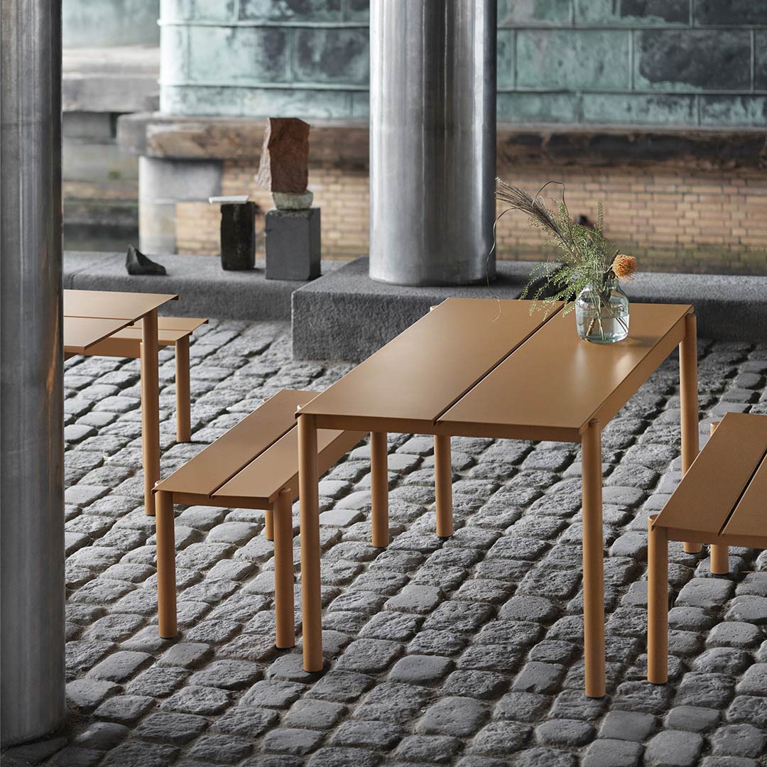 muuto linear steel gartenbank 65410