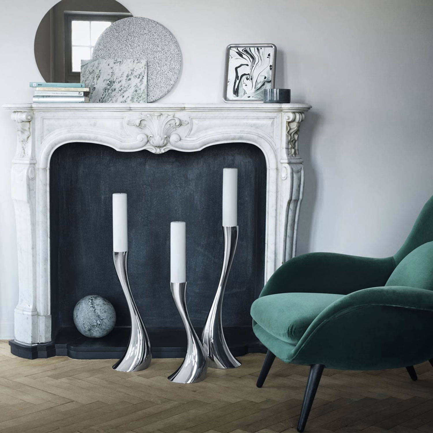 Georg Jensen - Cobra Bodenkerzenleuchter small