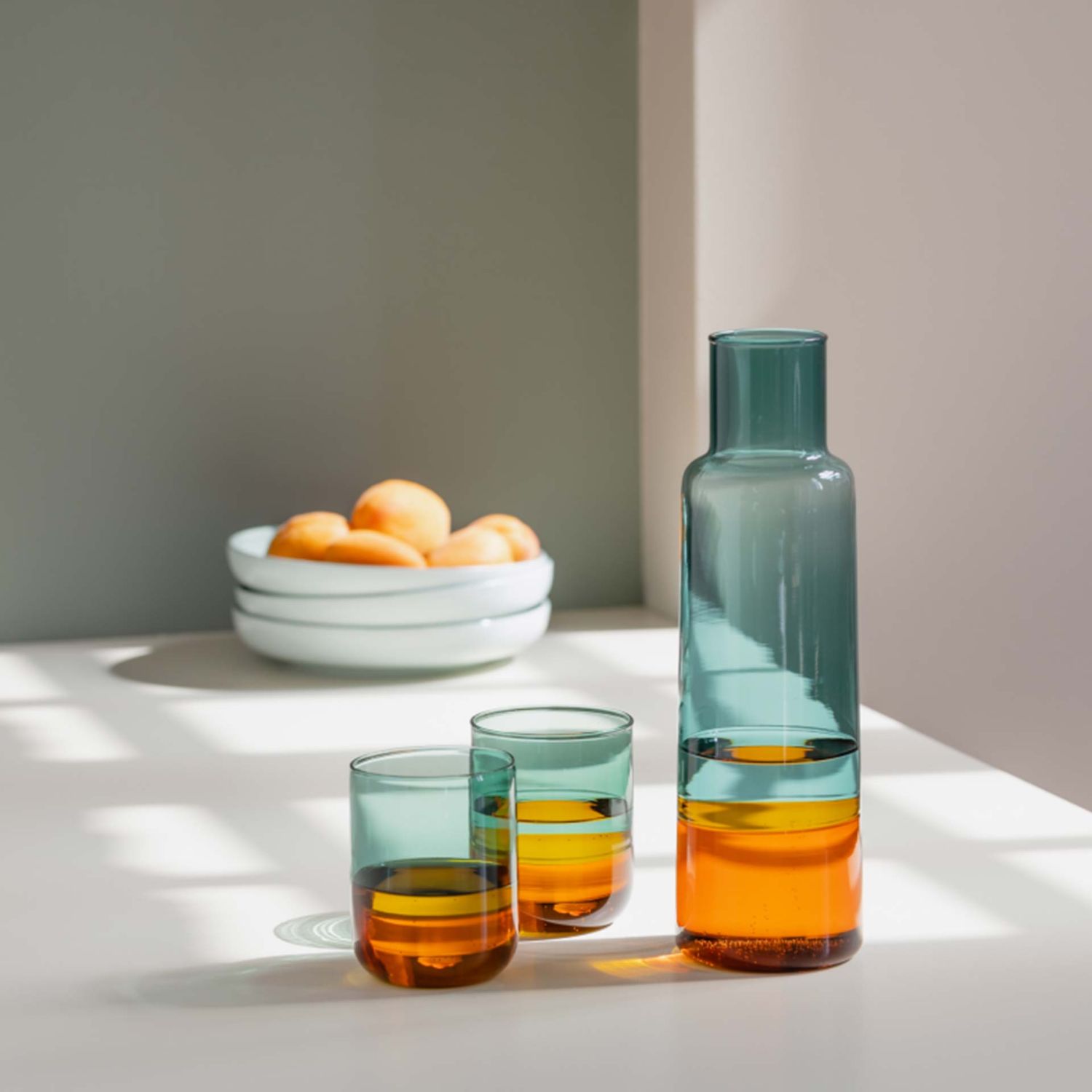 REMEMBER - Glaskaraffe amber H 28 cm