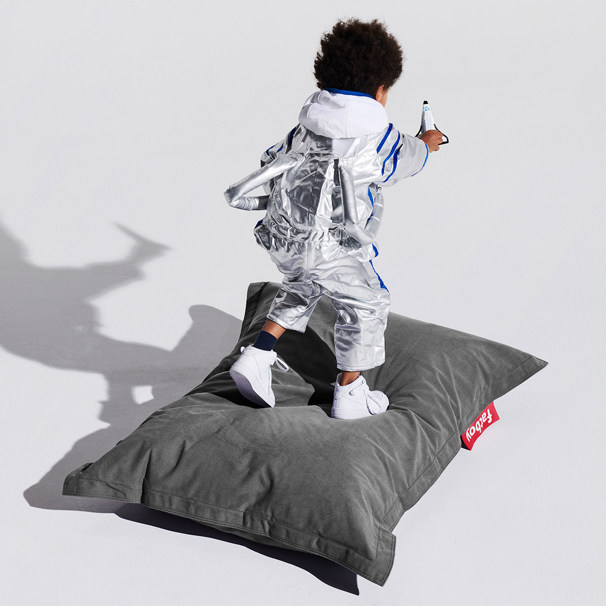Fatboy - Junior Canvas Recycled Sitzsack charcoal grey