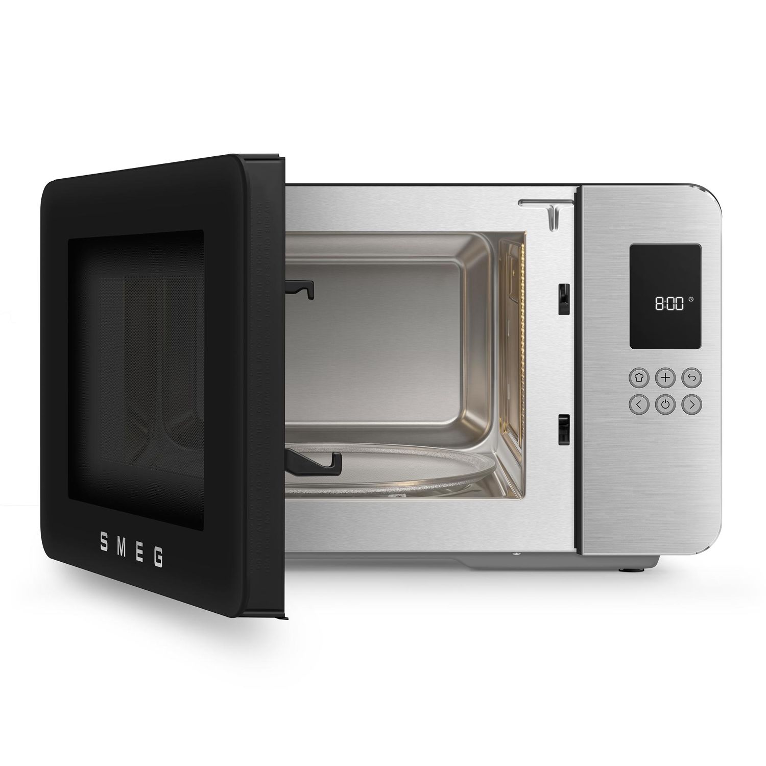 SMEG - Mikrowelle mit Grillfunktion MOC01 schwarz