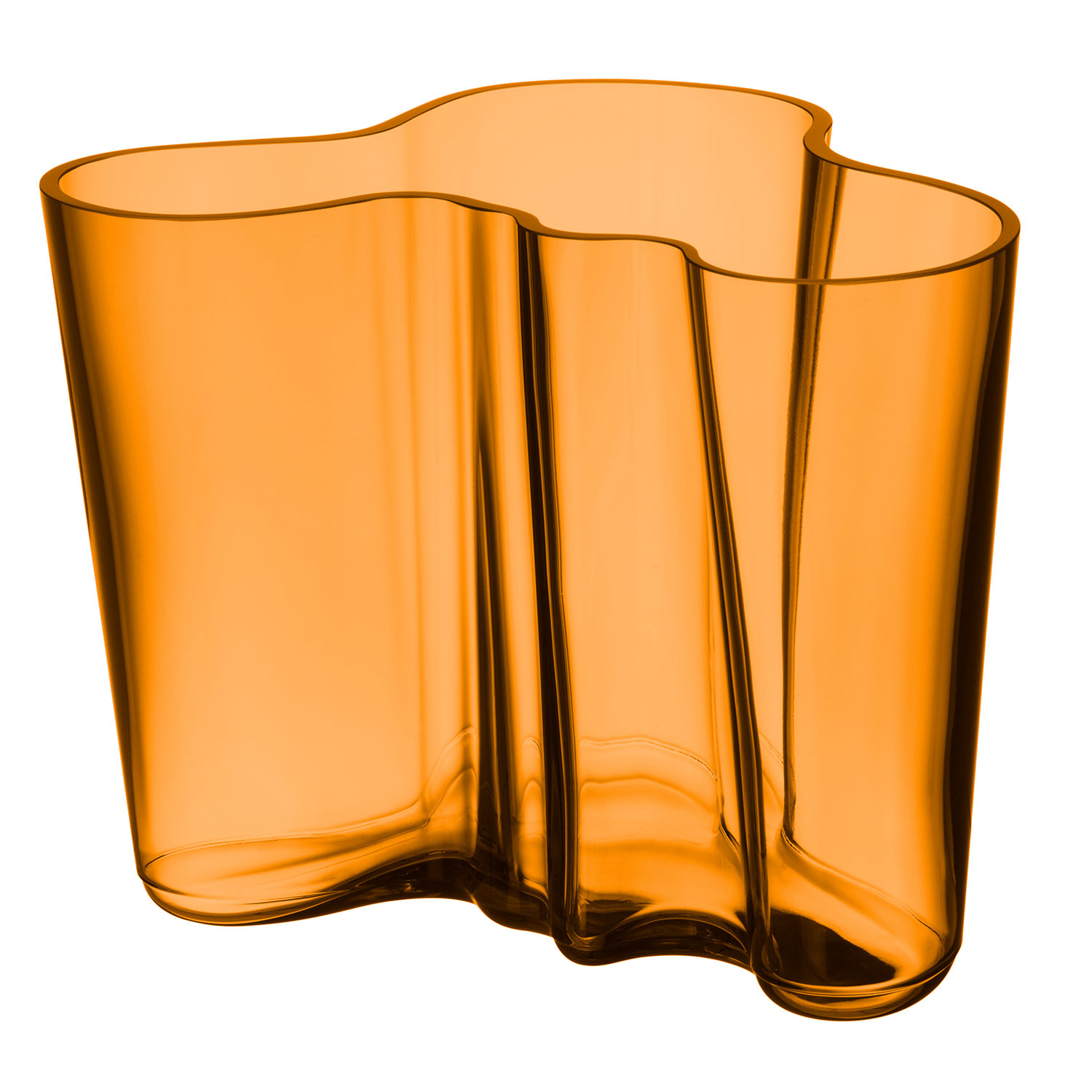 iittala alto vase 160mm copper 103187