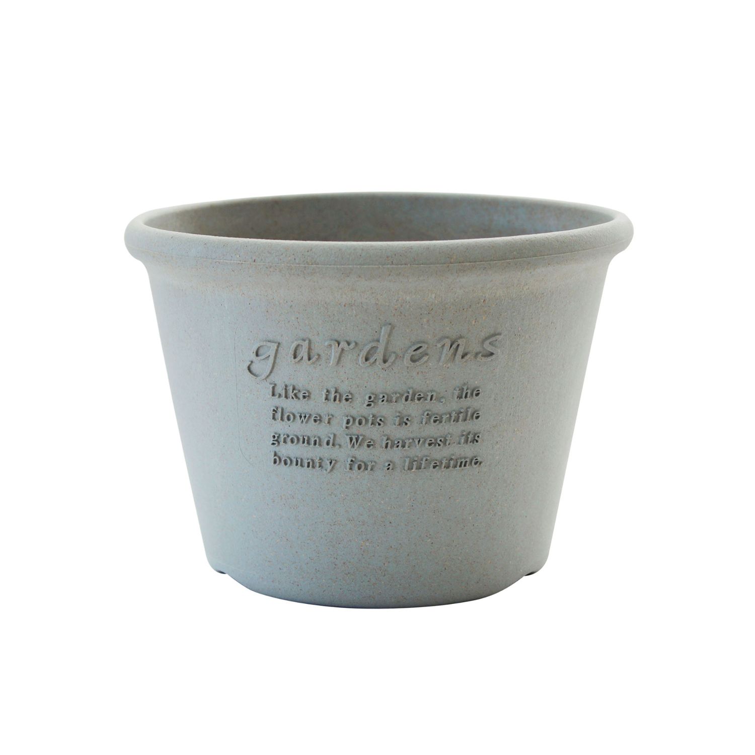 Hachiman - Eco Pot Shallow Type #7 grau