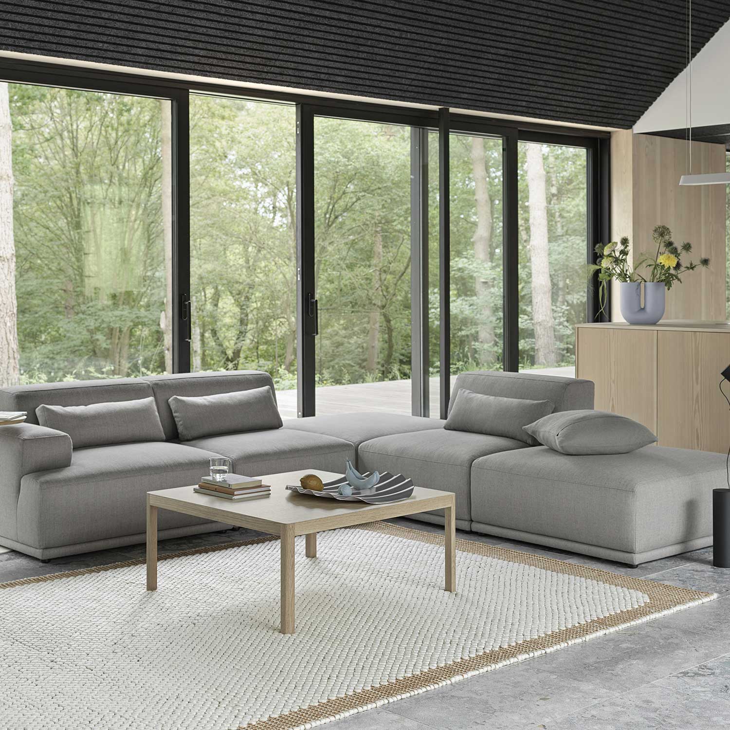 muuto pebble rug burnt orange wohnzimmer 89514