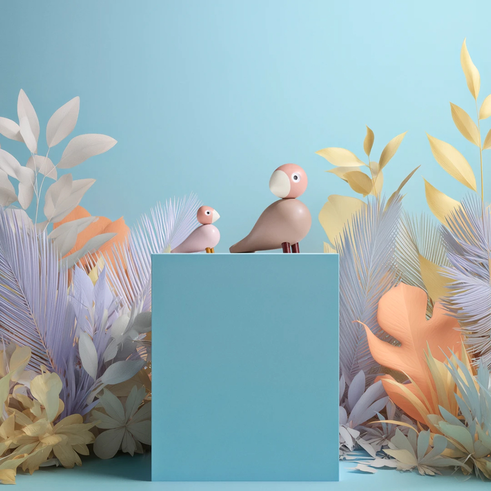 Kay Bojesen - Liv & Lykke Singvögel soft pink 1 Paar