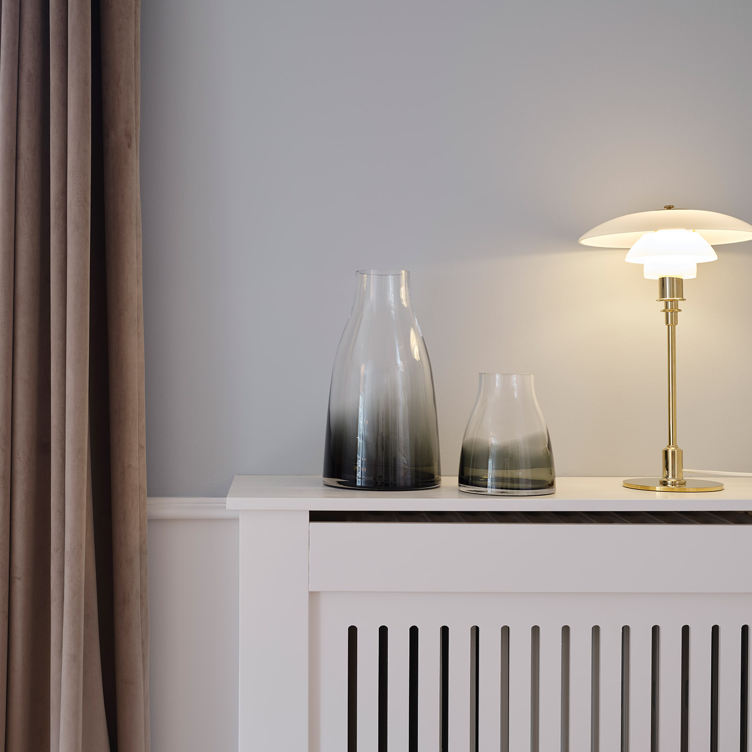 Ro Collection - Flower No. 3 Vase smoked grey