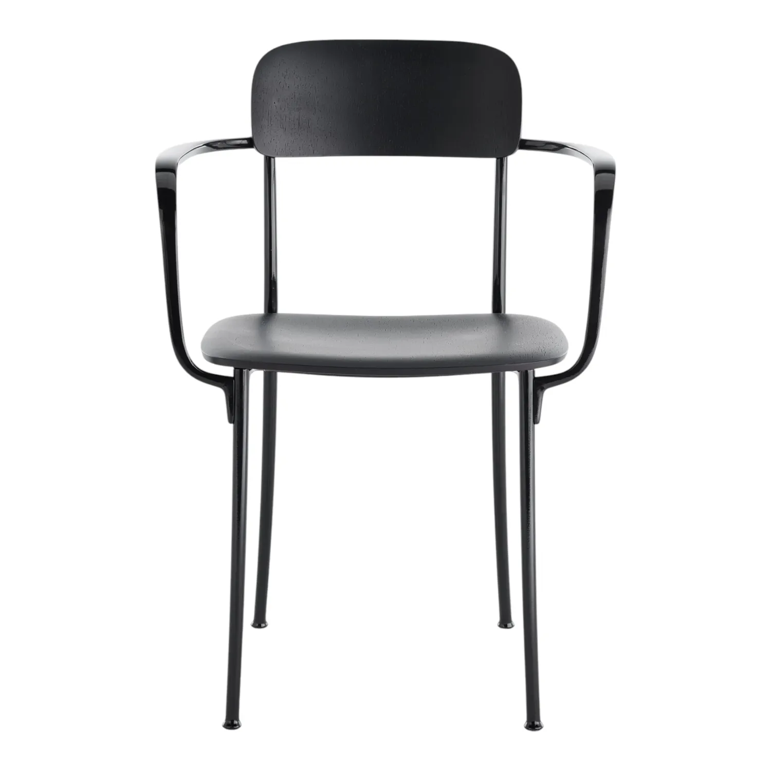Kartell - Savoia Kleiner Holzsessel Eiche dunkel/anthrazit