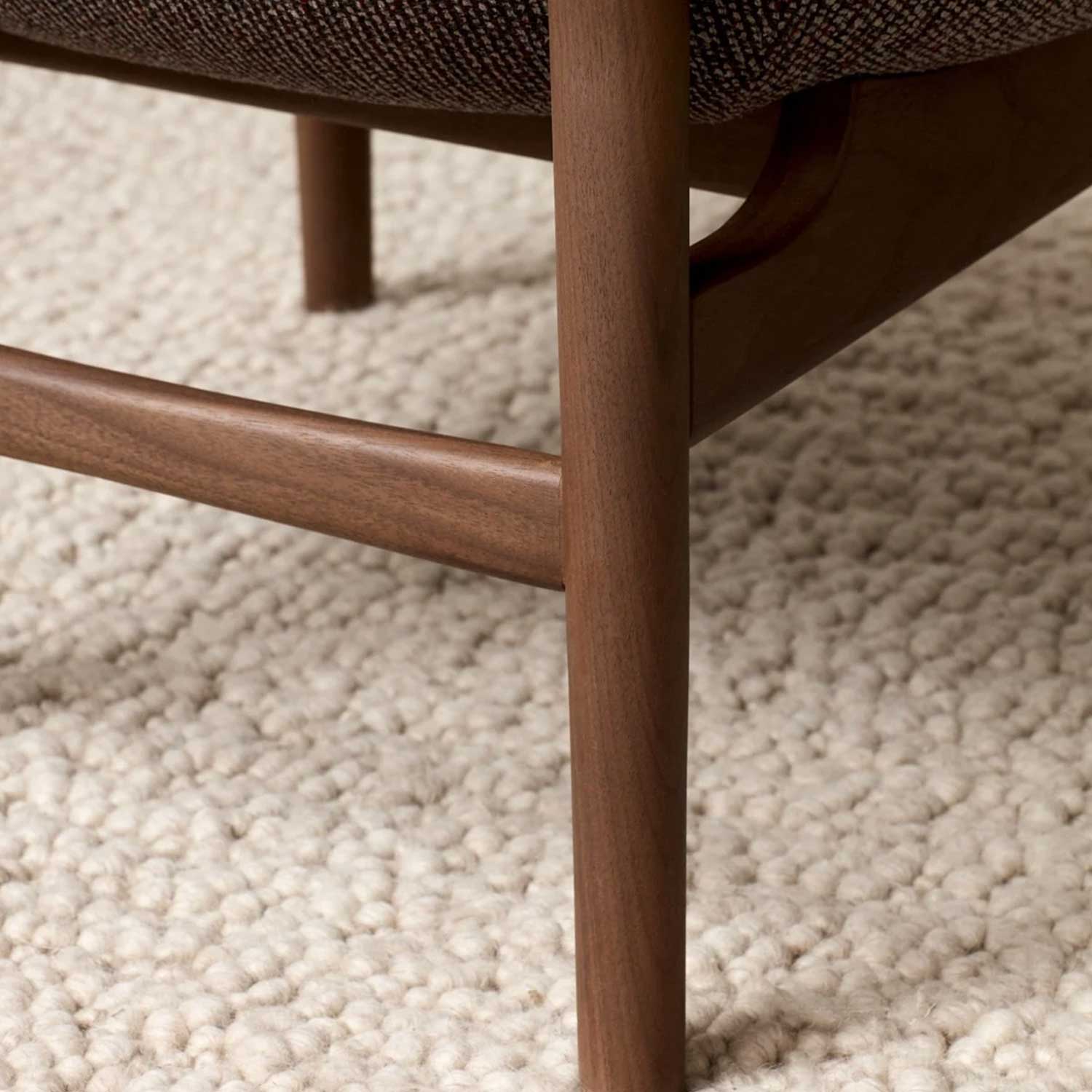 Audo - Harbour Loungesessel Dark Stained Oak/Bouclé 2