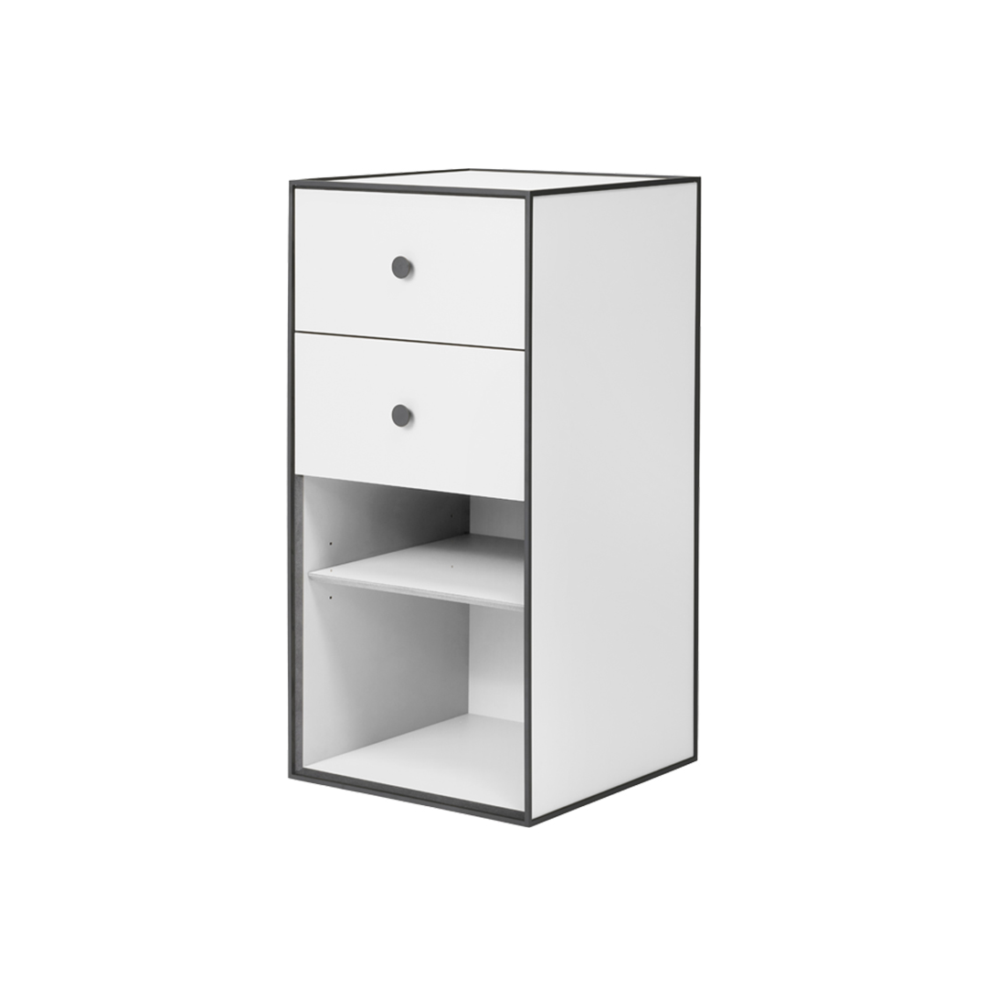 by lassen frame 70 zwei schubladen weiss 77080