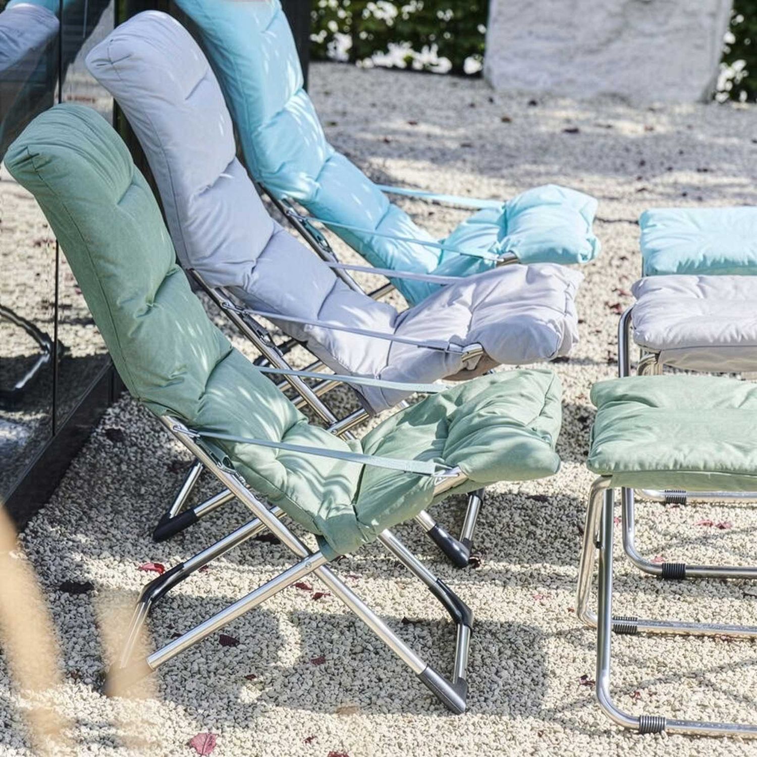 FIAM - Chico Soft Hocker aqua