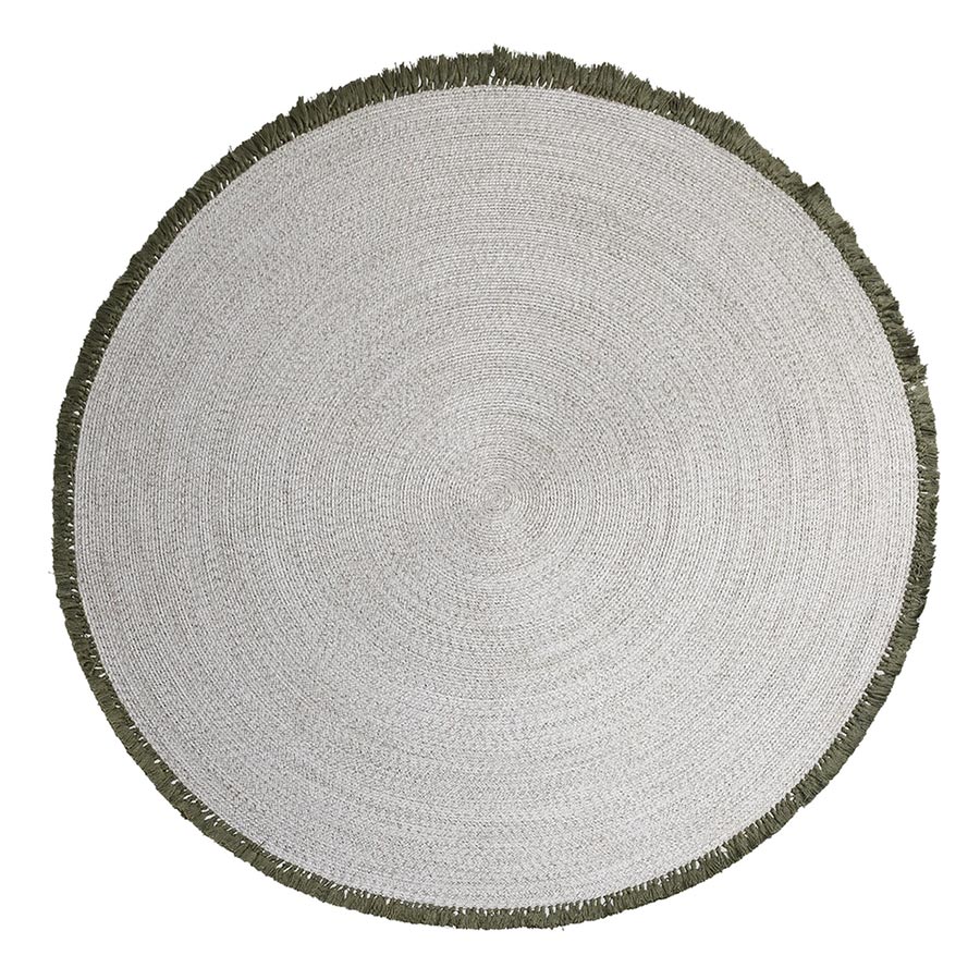Kartell - K-Lim Outdoor-Teppich Ø 250 cm grau/grün